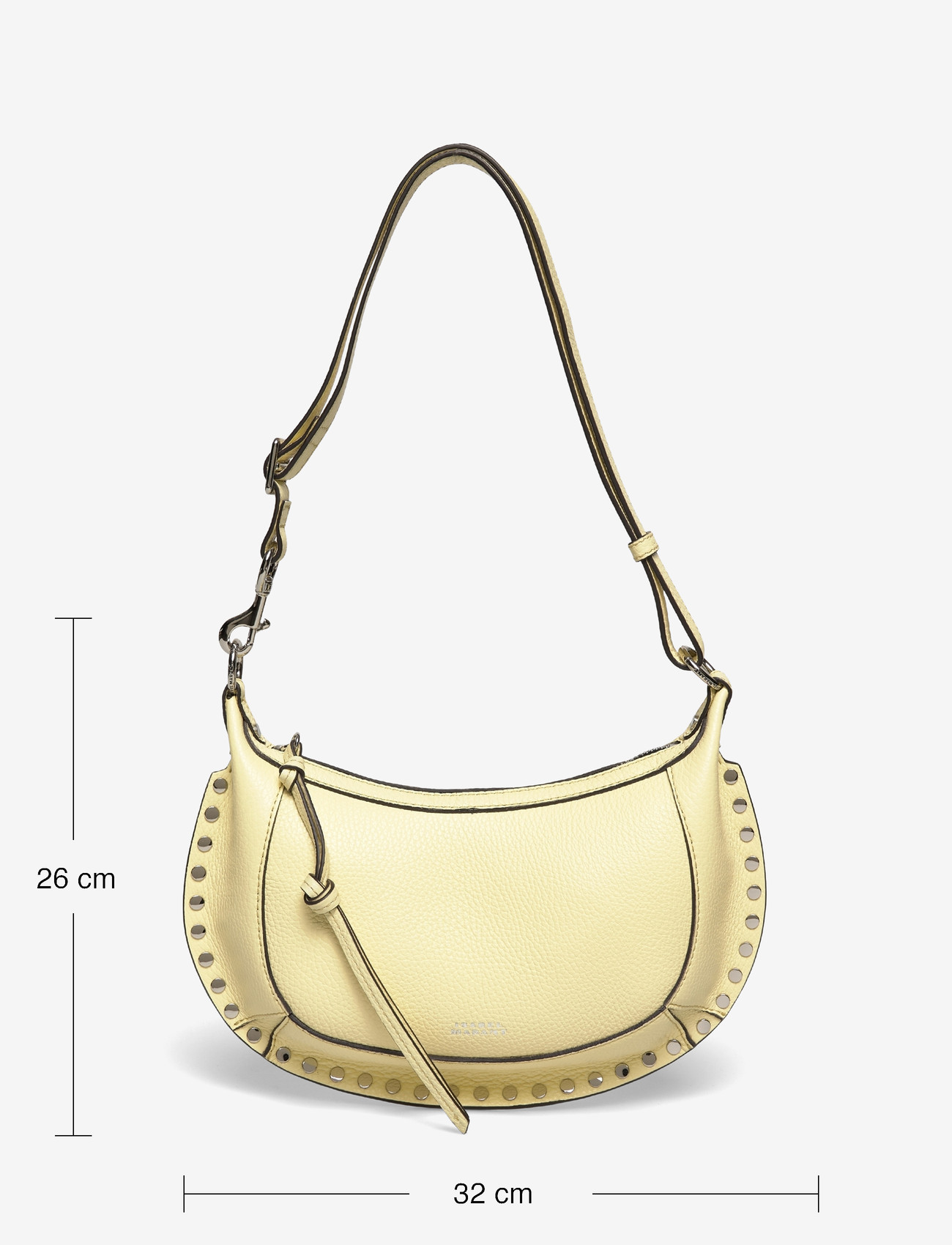 Isabel Marant - Oskan Moon leather shoulder bag - axelremsväskor - beige - 3
