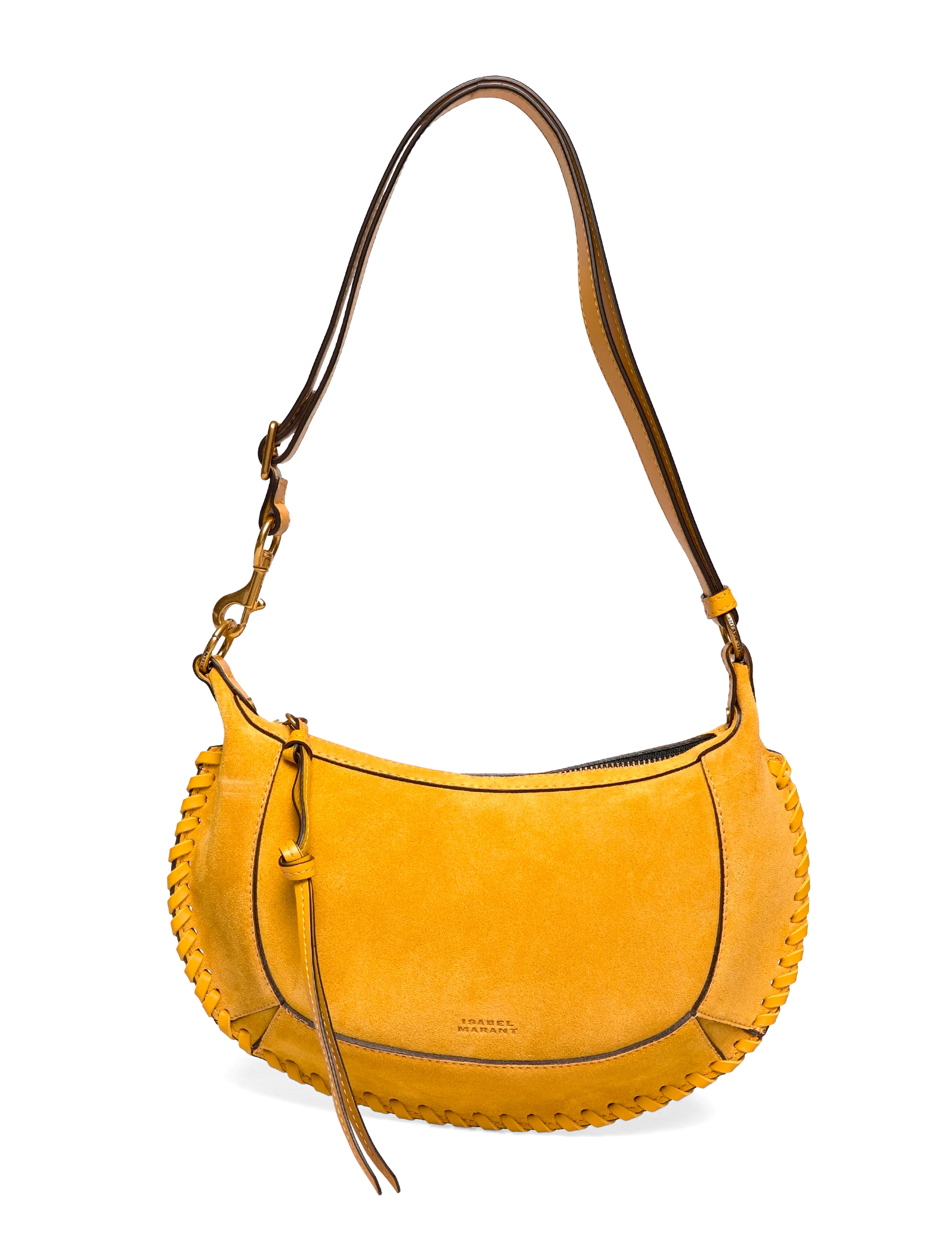 Isabel Marant Oskan Moon leather shoulder bag - Bags - YELLOW / yellow