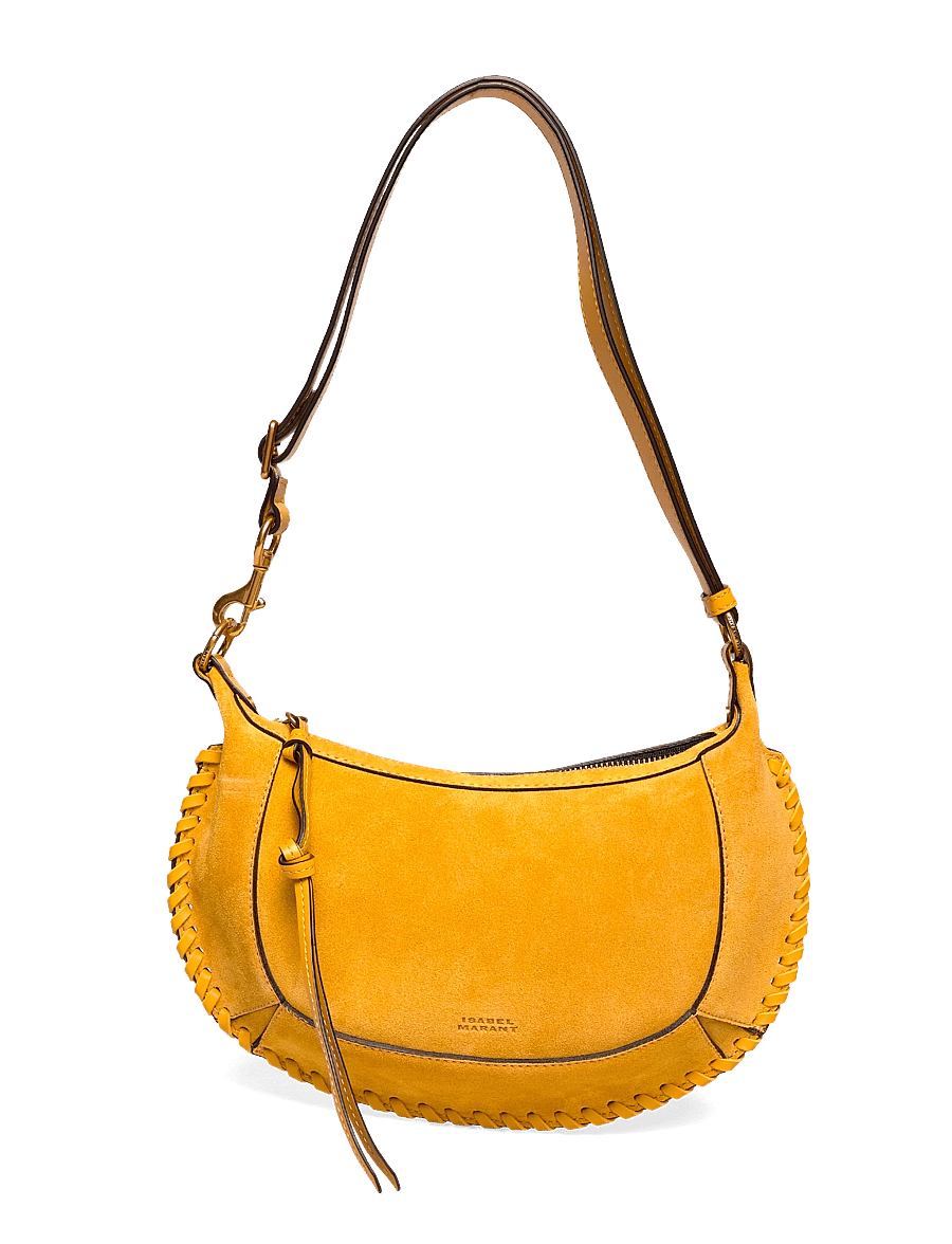 Isabel Marant - Oskan Moon leather shoulder bag - shoulder bags - yellow - 0