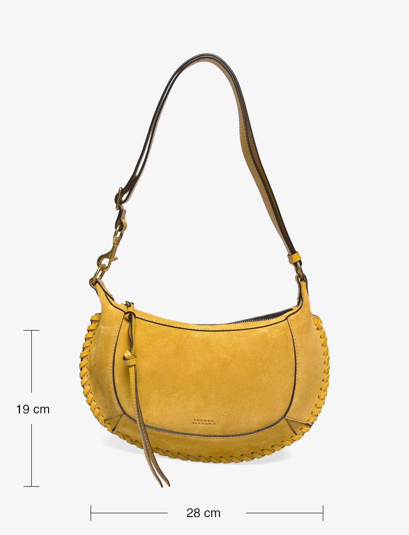 Isabel Marant - Oskan Moon leather shoulder bag - Õlakotid - yellow - 3