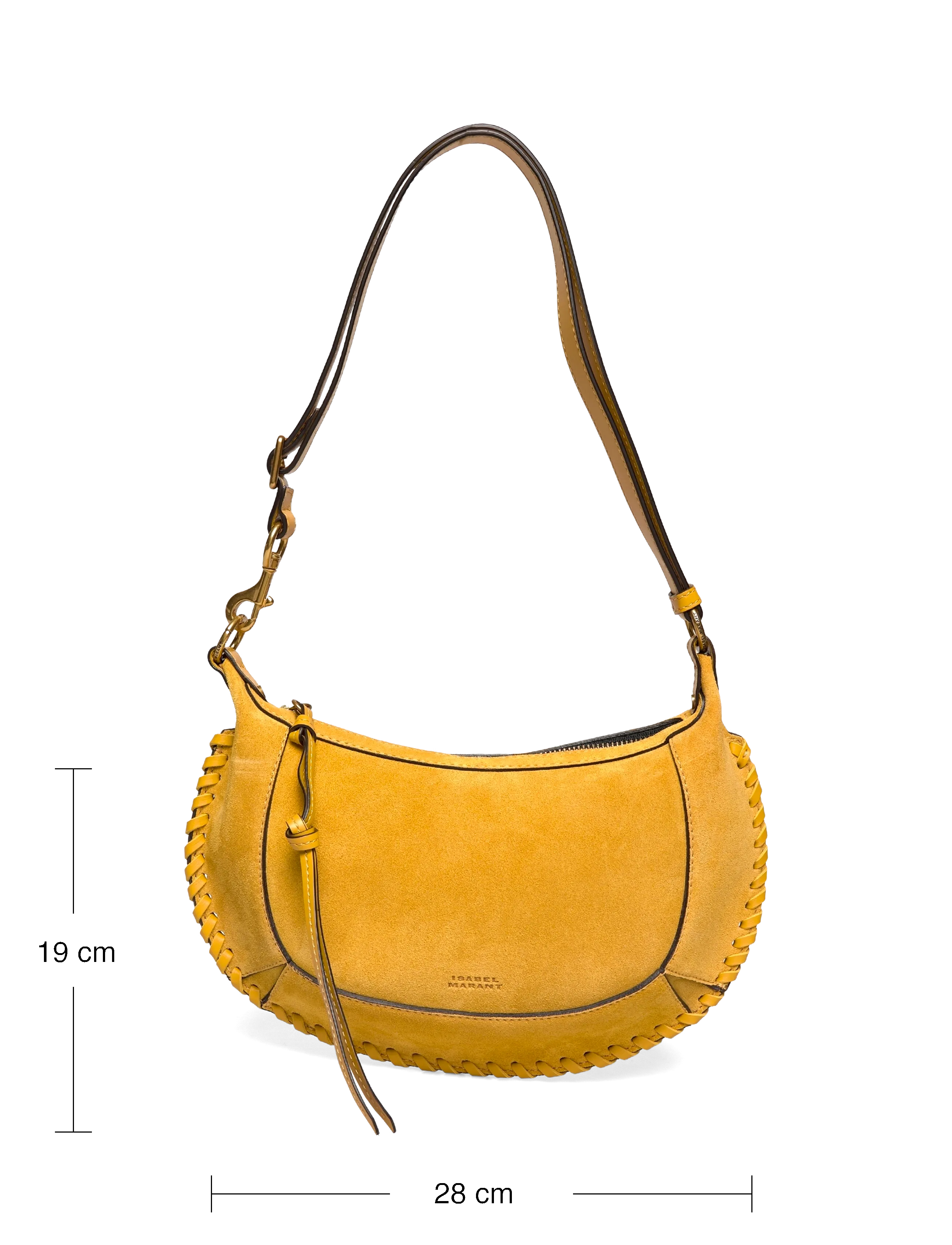 Isabel Marant - Oskan Moon leather shoulder bag - shoulder bags - yellow - 3