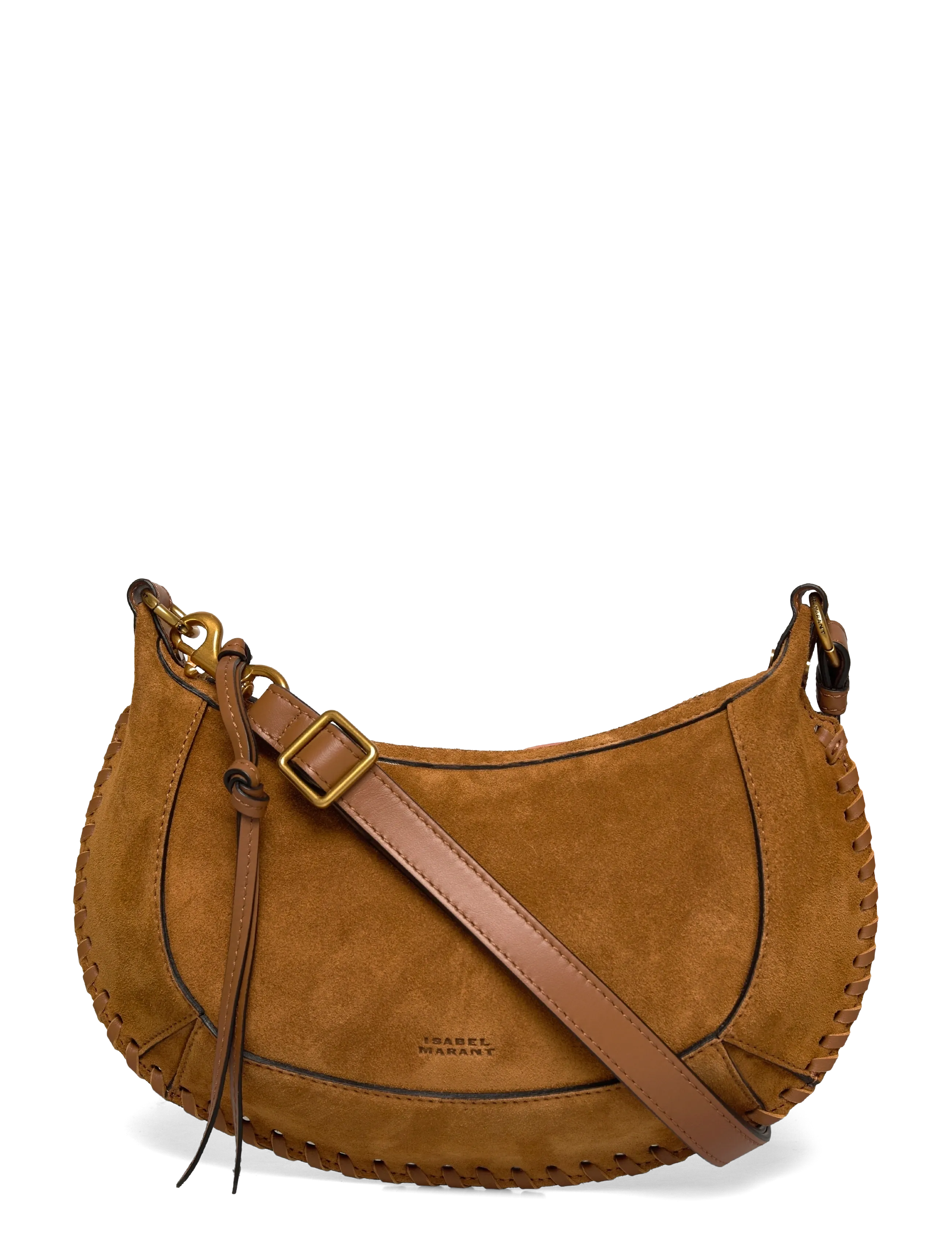 Isabel Marant Oskan Moon leather shoulder bag - Bags - BROWN / brown