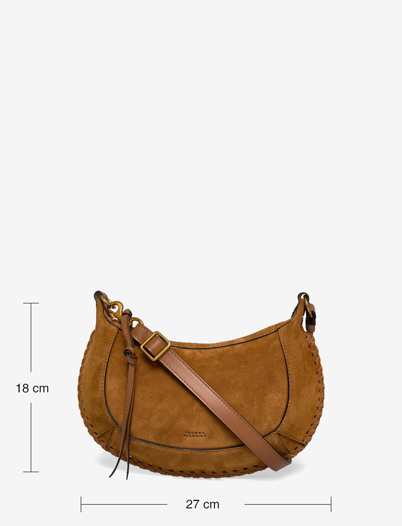 Isabel Marant - Oskan Moon leather shoulder bag - brown - 3