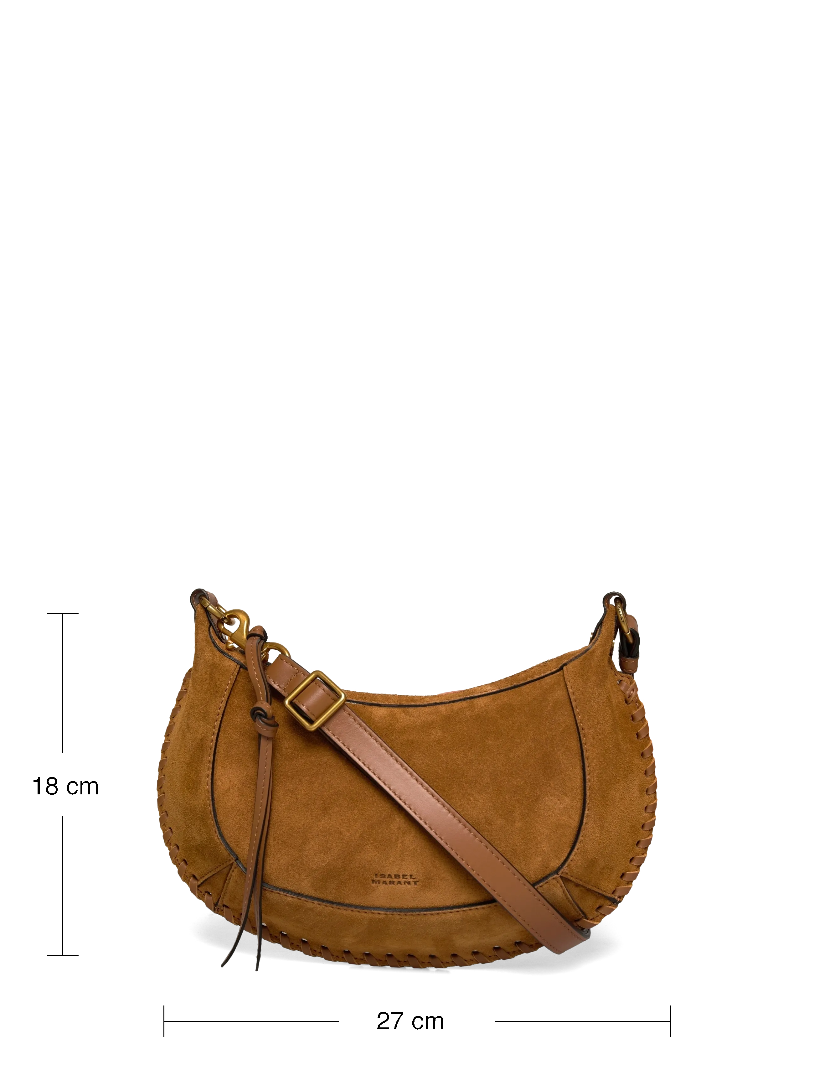Isabel Marant - Oskan Moon leather shoulder bag - brown - 3