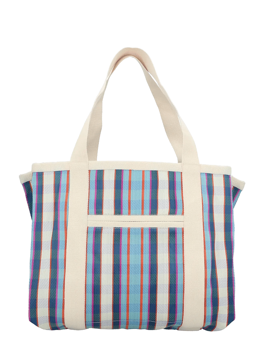 Isabel Marant - Darwen Striped Nylon Shopper Tote - shopper - green - 1