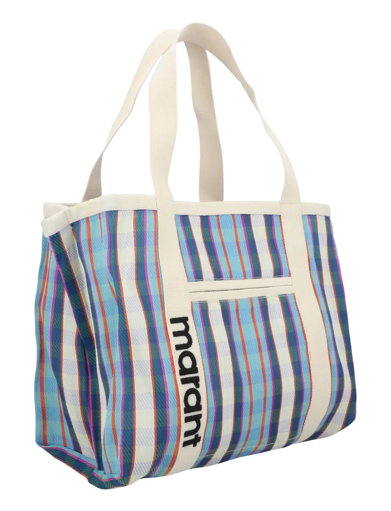 Isabel Marant - Darwen Striped Nylon Shopper Tote - shopper - green - 2