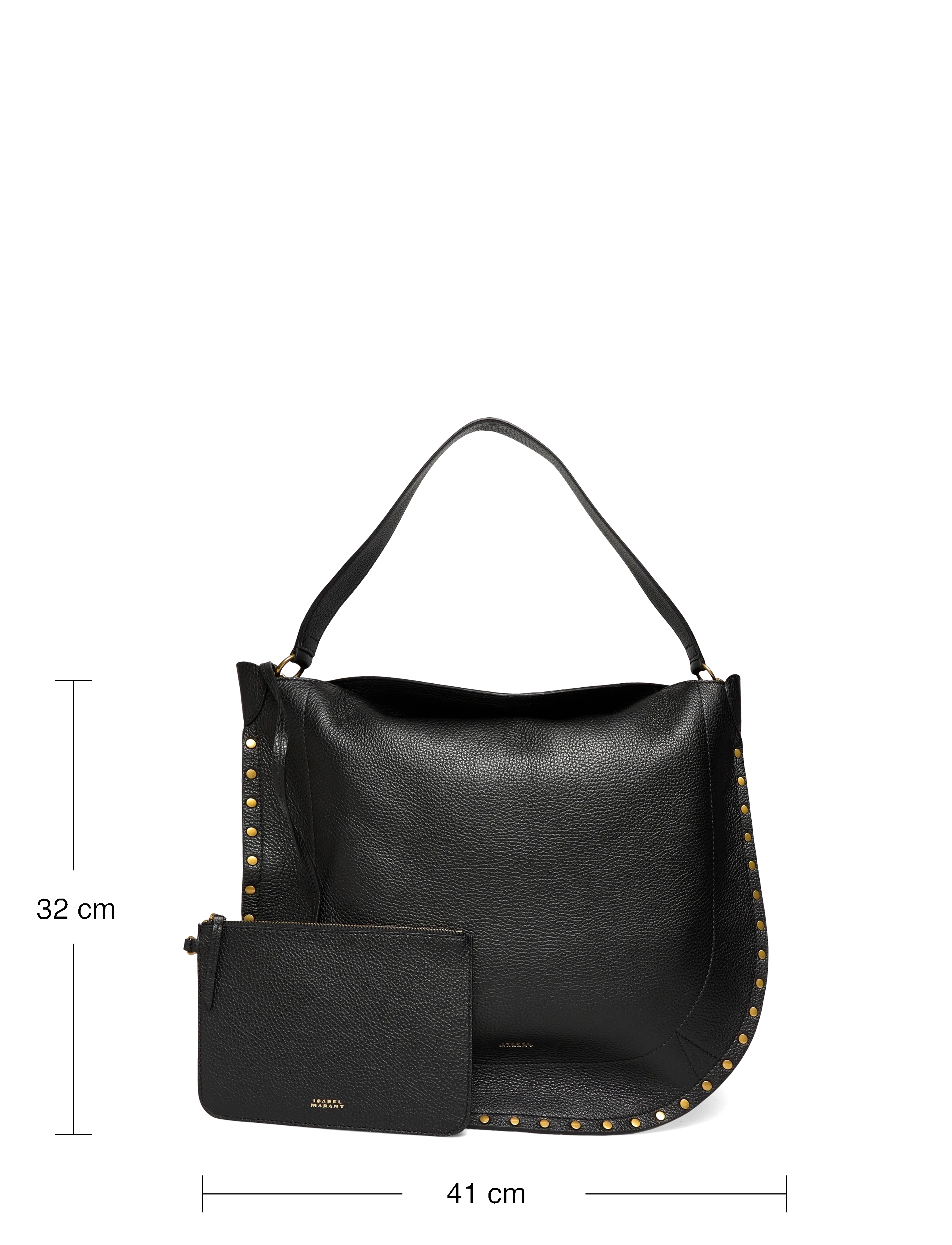 Isabel Marant - Oskan Hobo Bag - shoulder bags - black - 3