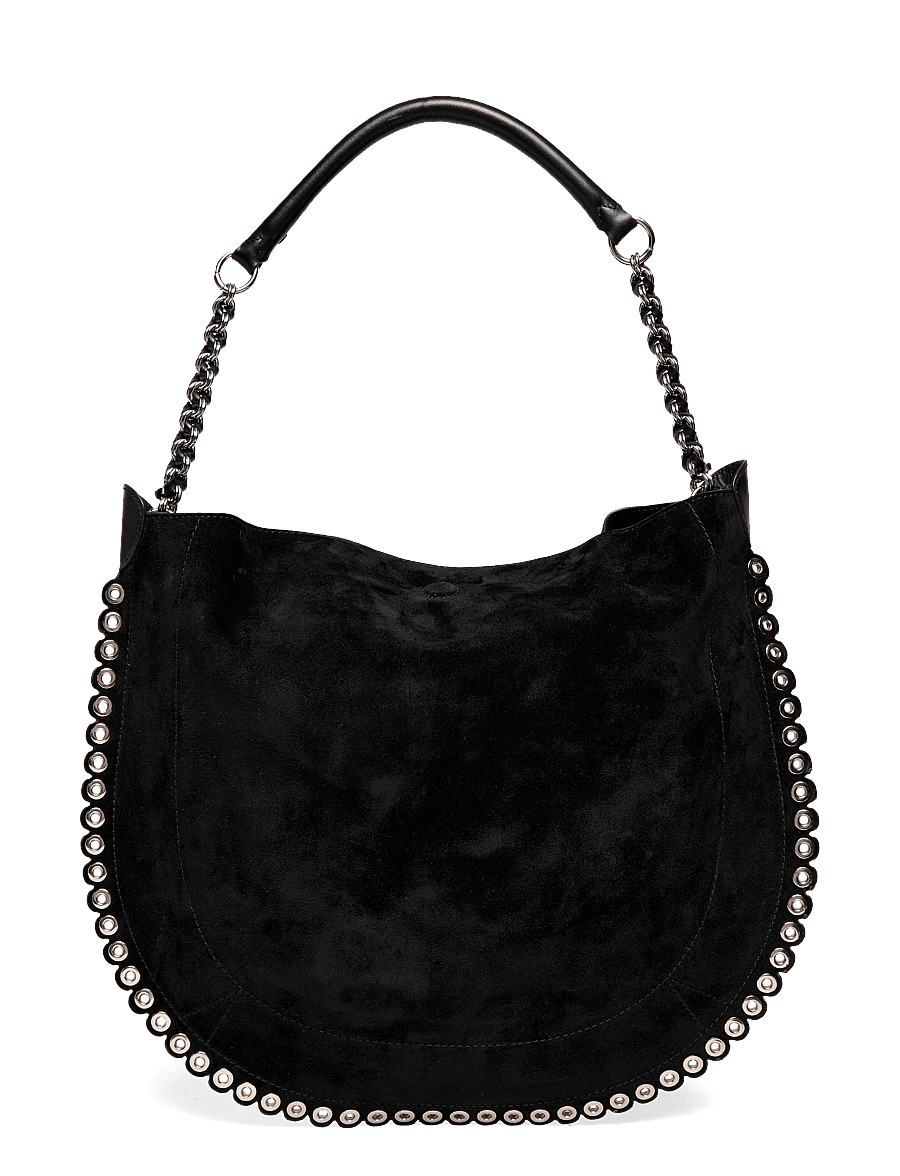 Isabel Marant - Oskan Suede Hobo Bag - schultertaschen - black - 1