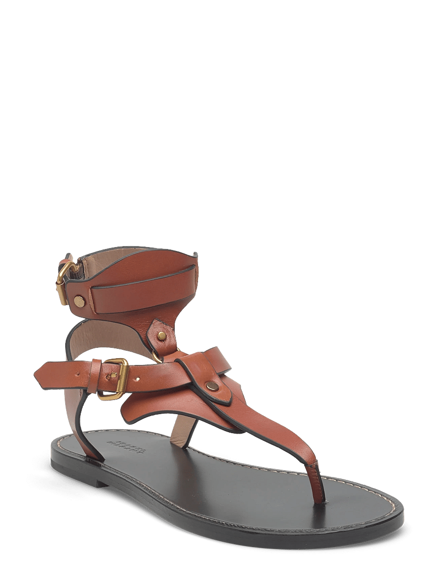 Isabel Marant - Eveena leather sandals - gladiator-sandalen - brown - 0