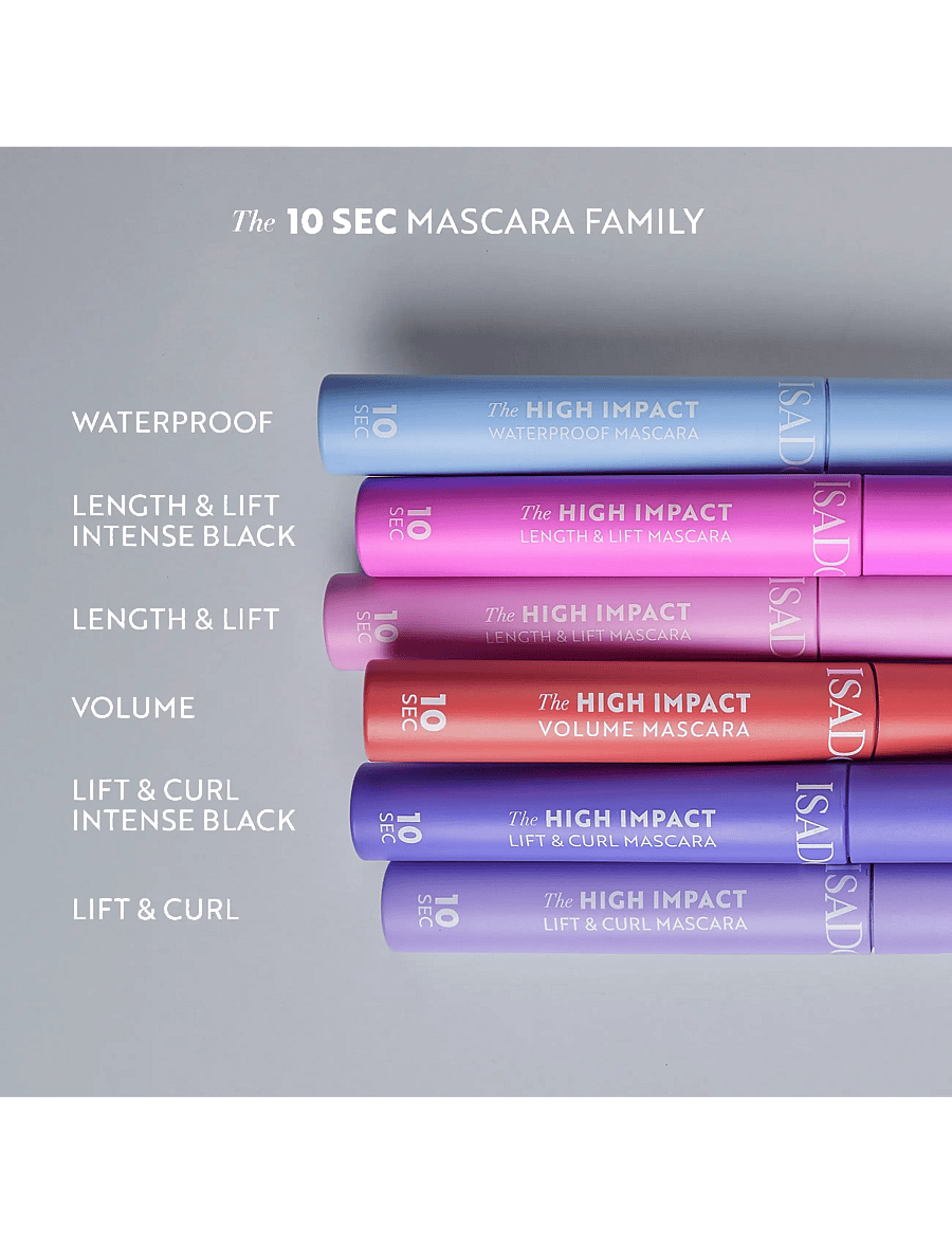 IsaDora - 10 sec High Imp Lift & Curl Mascara 01 Black 9 ML - silmad ja kulmud - black - 5