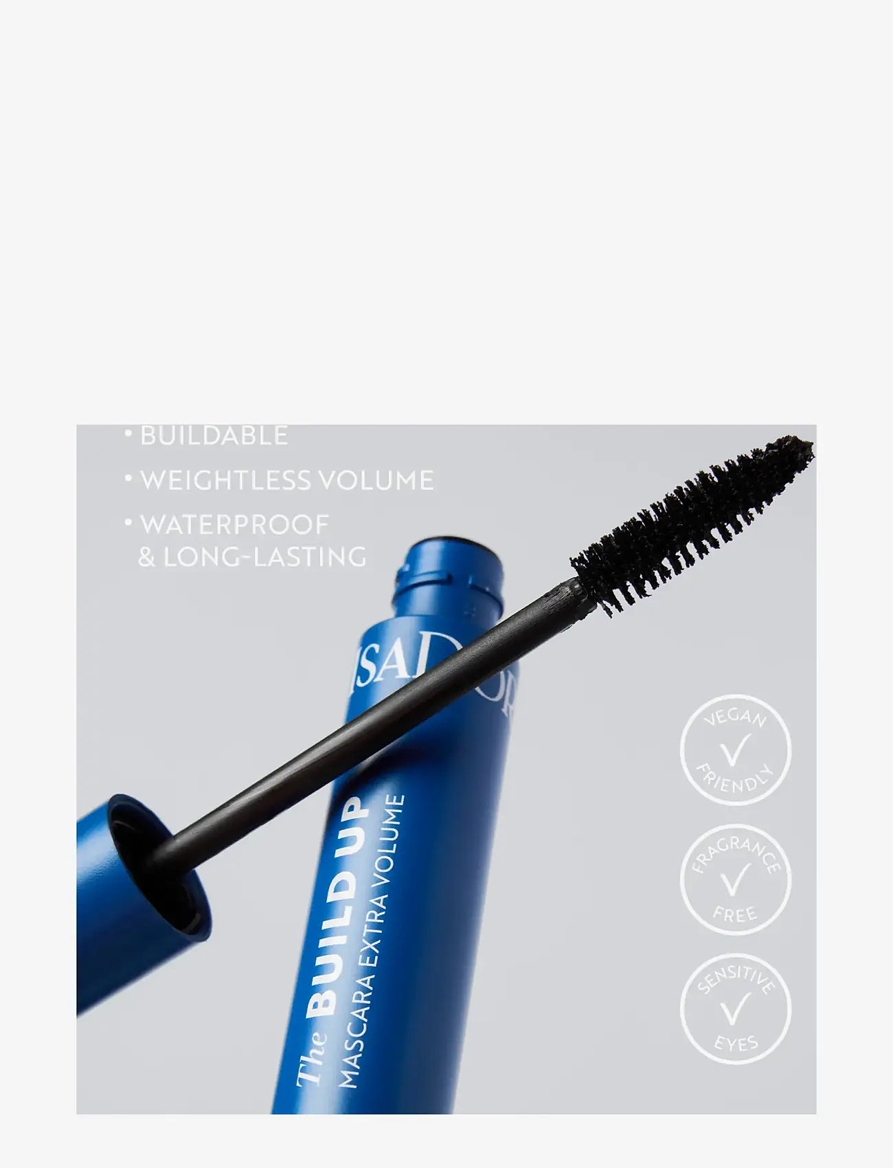 IsaDora - Build Up Mascara Extra Volume Waterproof 01 Black 10 ML - konfirmationstøj - black - 3