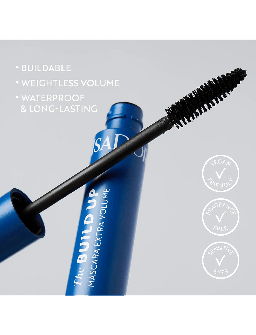 IsaDora - Build Up Mascara Extra Volume Waterproof 01 Black 10 ML - silmad ja kulmud - black - 5