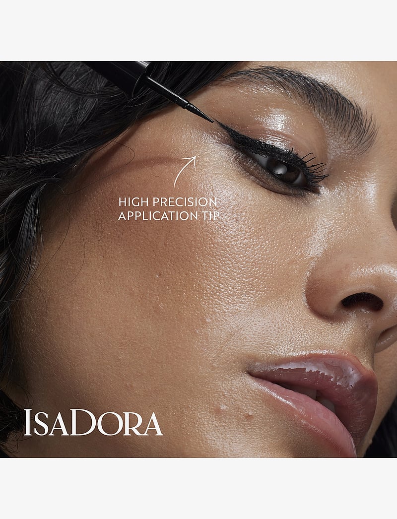 IsaDora - Glossy Eyeliner 40 Chrome Black 2,5 ML - makeup - chrome black - 3