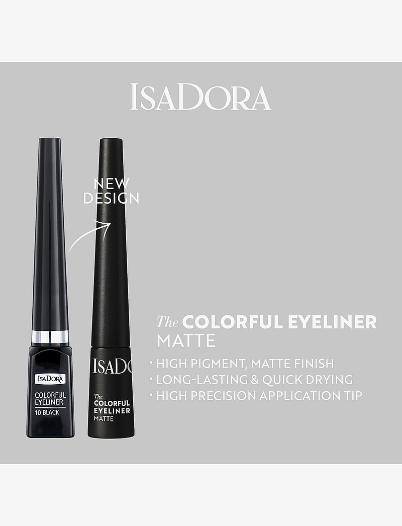 IsaDora - Colorful Eyeliner 10 Black 2,5 ML - makeup - black - 4