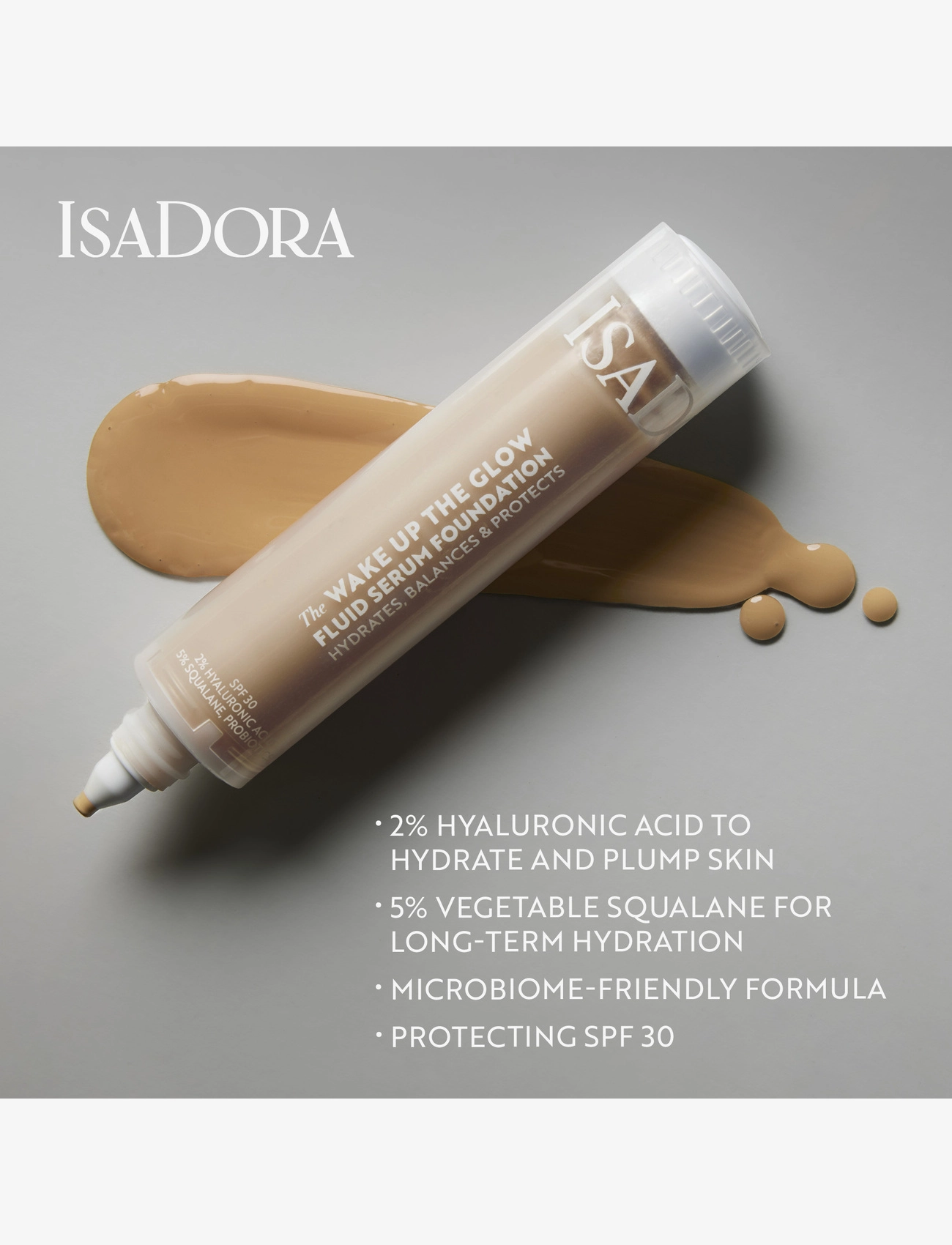 IsaDora - Wake Up the Glow Fluid Serum Ftd 3N  30 ML - makeup - 3n - 4