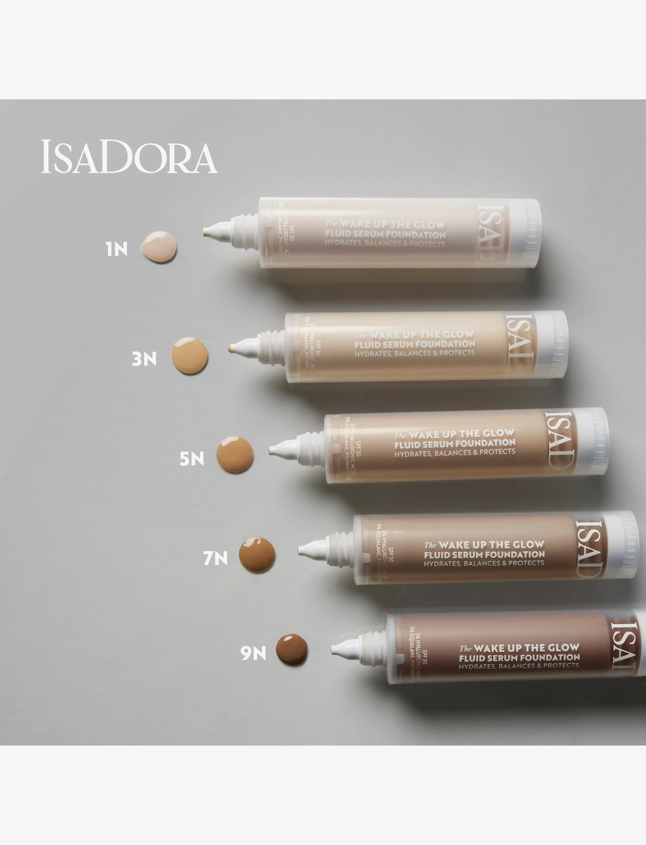 IsaDora - Wake Up the Glow Fluid Serum Ftd 3N  30 ML - makeup - 3n - 5