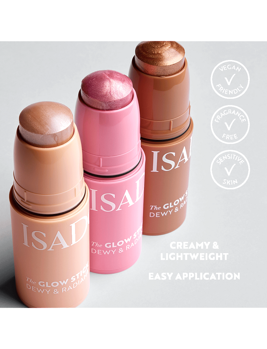 IsaDora - Glow Stick 25 Rose Gleam 5,5 G - makeup - rose gleam - 3