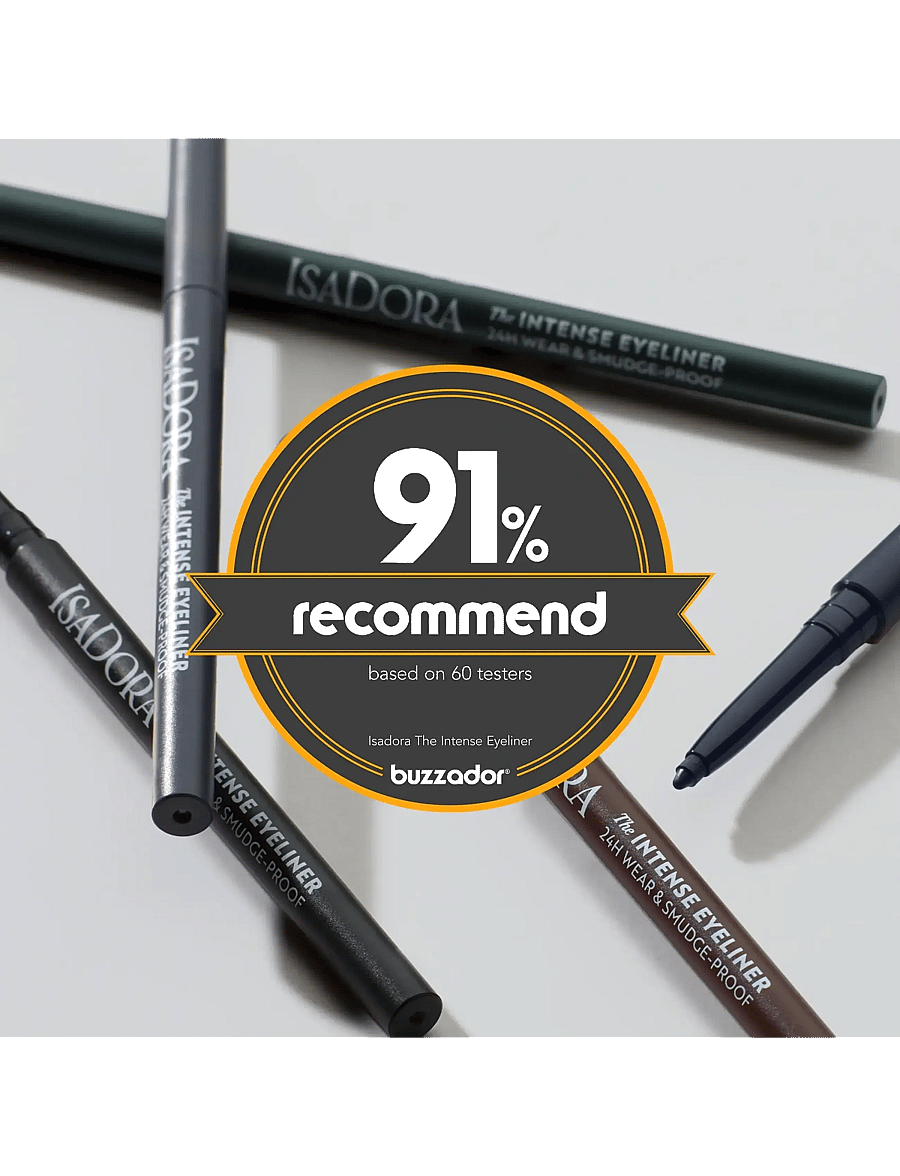IsaDora - The Intense Eyeliner 24H Wear & Smudgeproof 68 Marine Blue - makeup - marine blue - 5