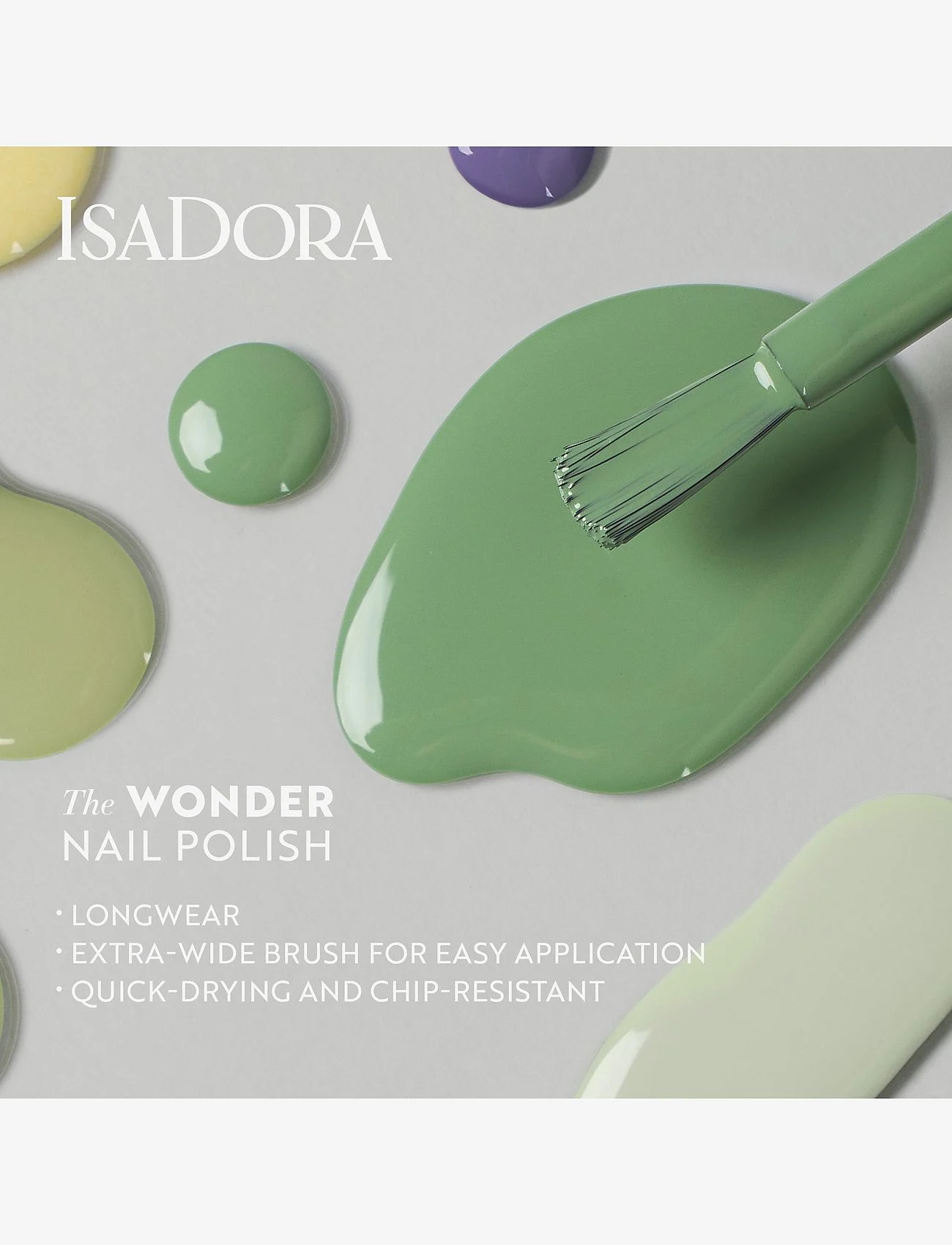IsaDora - Wonder Nail Polish Quick dry & Longwear - smink - cool matcha - 3