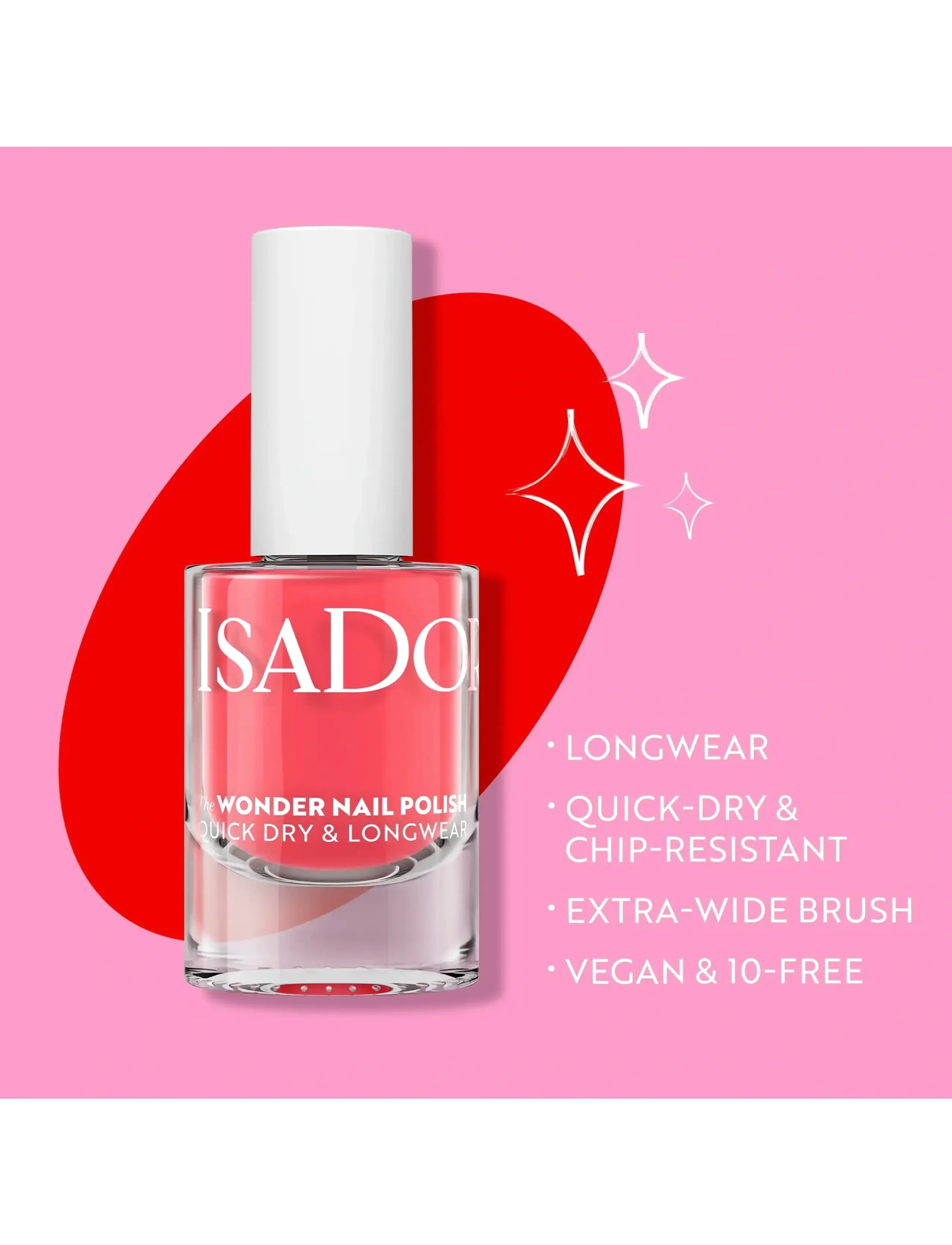 IsaDora - The Wonder Nail Polish Quick dry & Longwear 121 Water Rose - makeup - water rose - 2