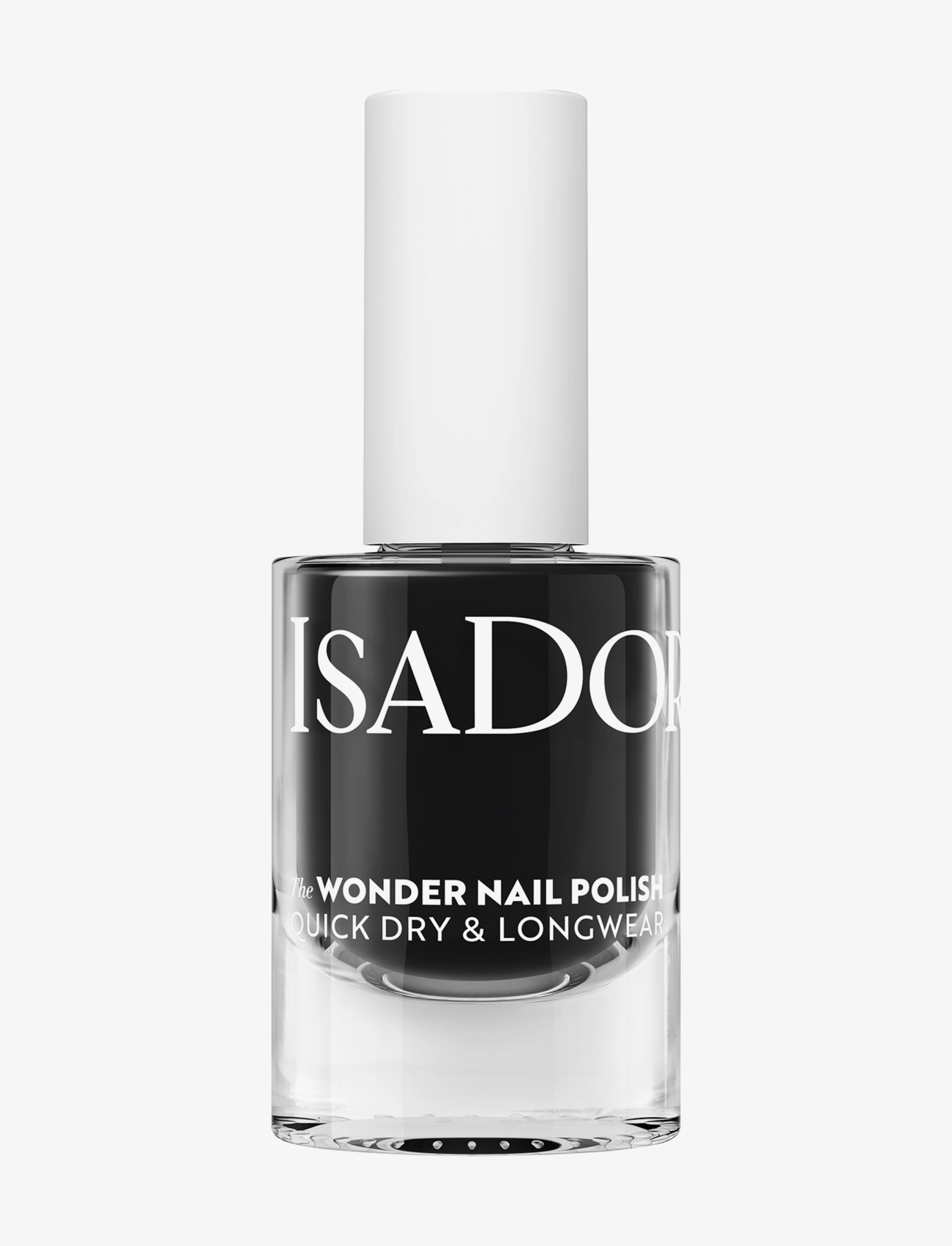 IsaDora The Wonder Nail Polish Quick Dry & Longwear 139 Black Lacquer, Neglelak, Sort, Str: 5 ml