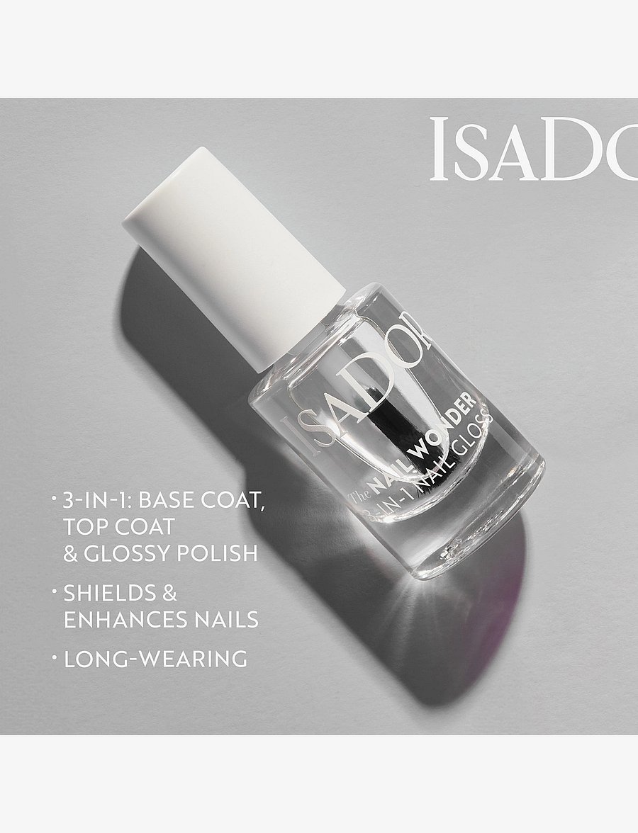 IsaDora - The Nail Wonder 3 in 1 Nail Polish 01 Clear 3in1 - makeup - clear 3-in-1 - 1
