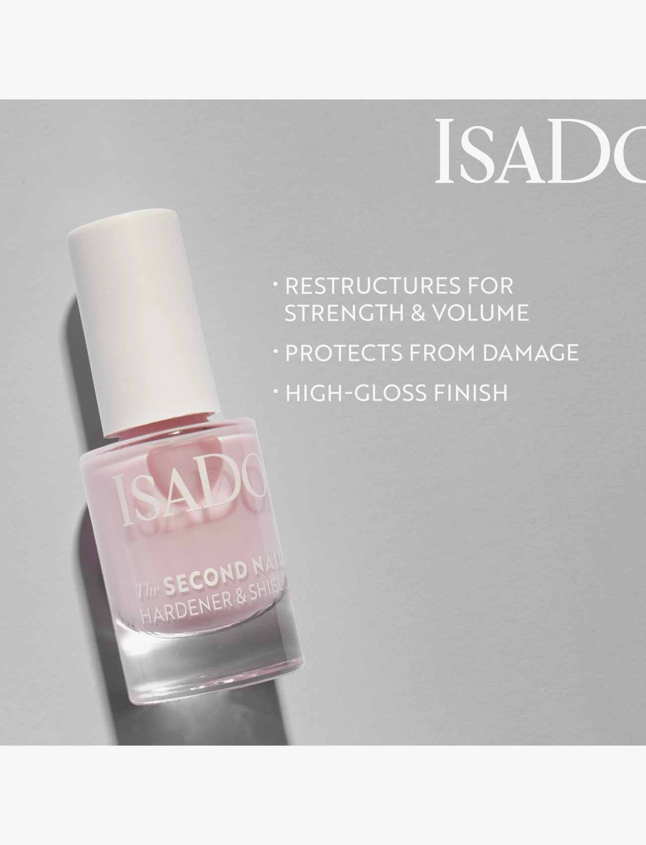 IsaDora - The Second Nail Hardener & Nail Shield (PINK) 03 Pink Second Nail - nagų priežiūra - pink second nail - 1