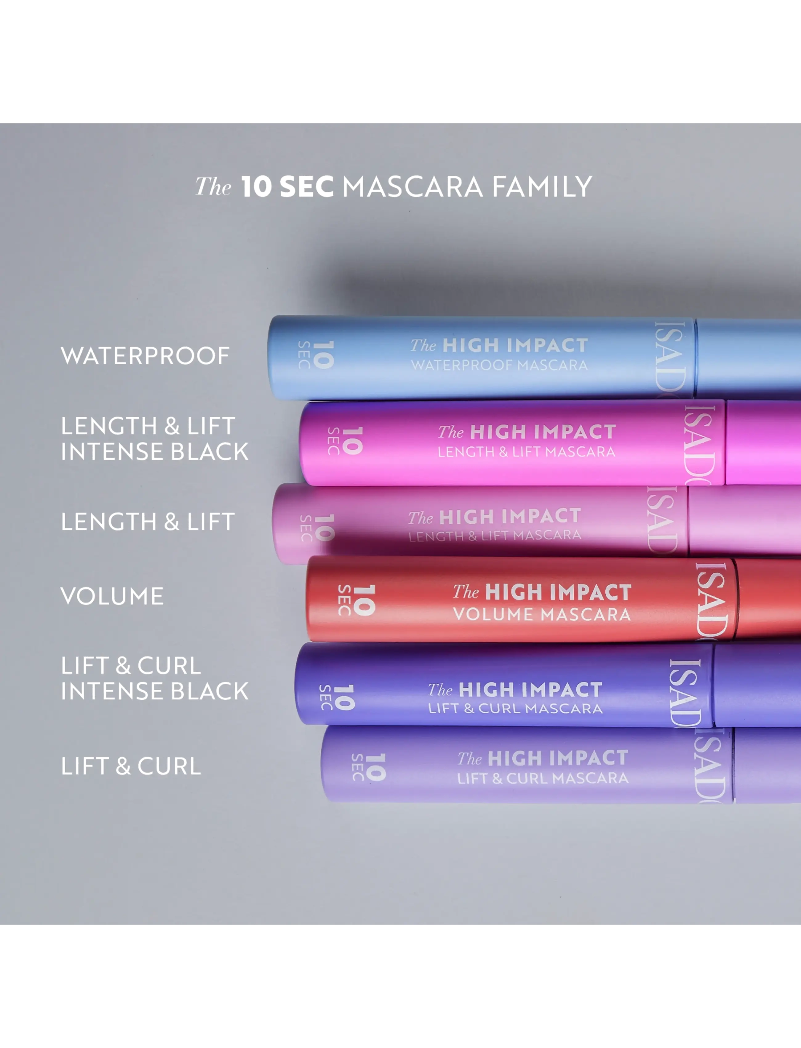 IsaDora - The 10 Sec High Impact Length & Lift Mascara 02 Intense Black - silmad ja kulmud - intense black - 5