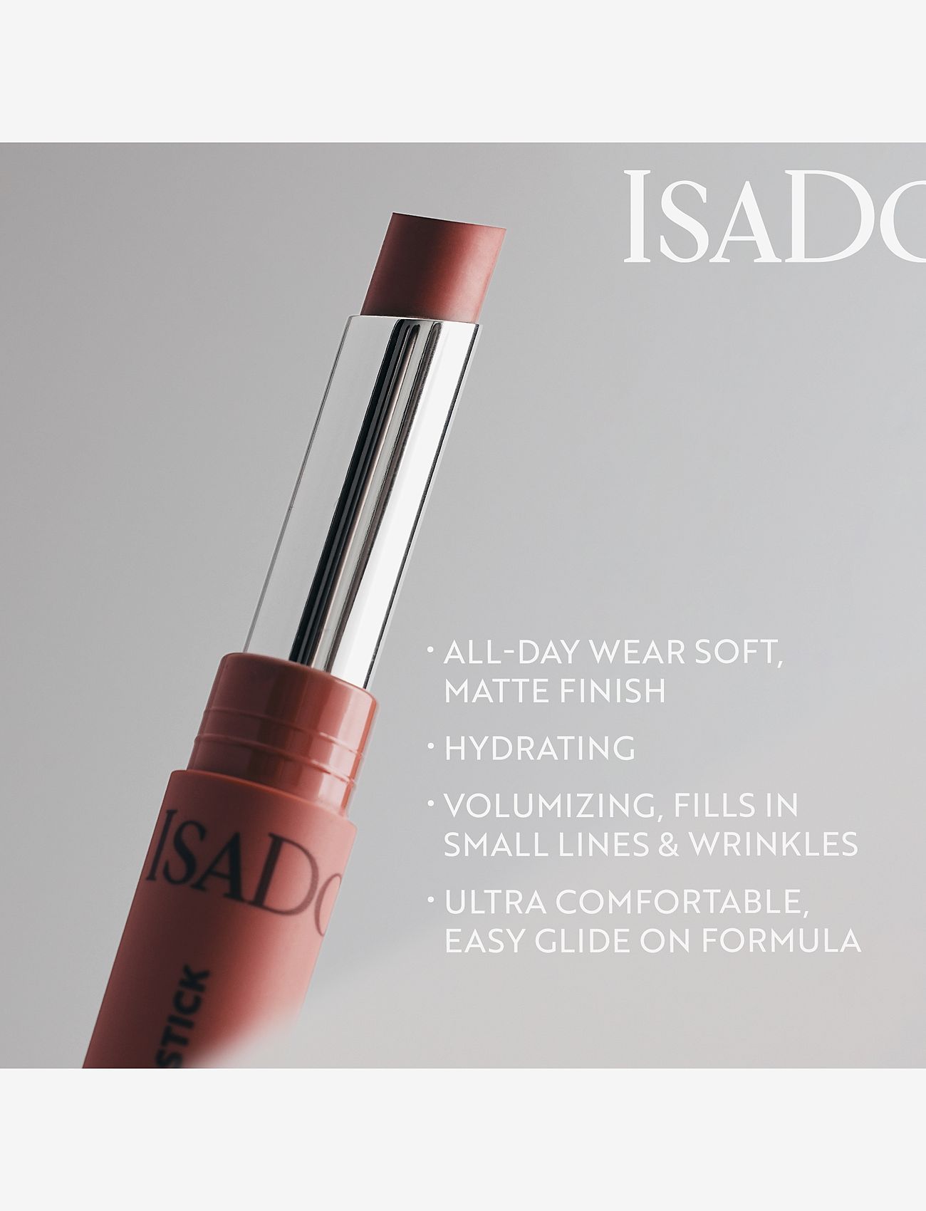 IsaDora - The Matte Lipstick 19 Real Crimson - smink - real crimson - 4