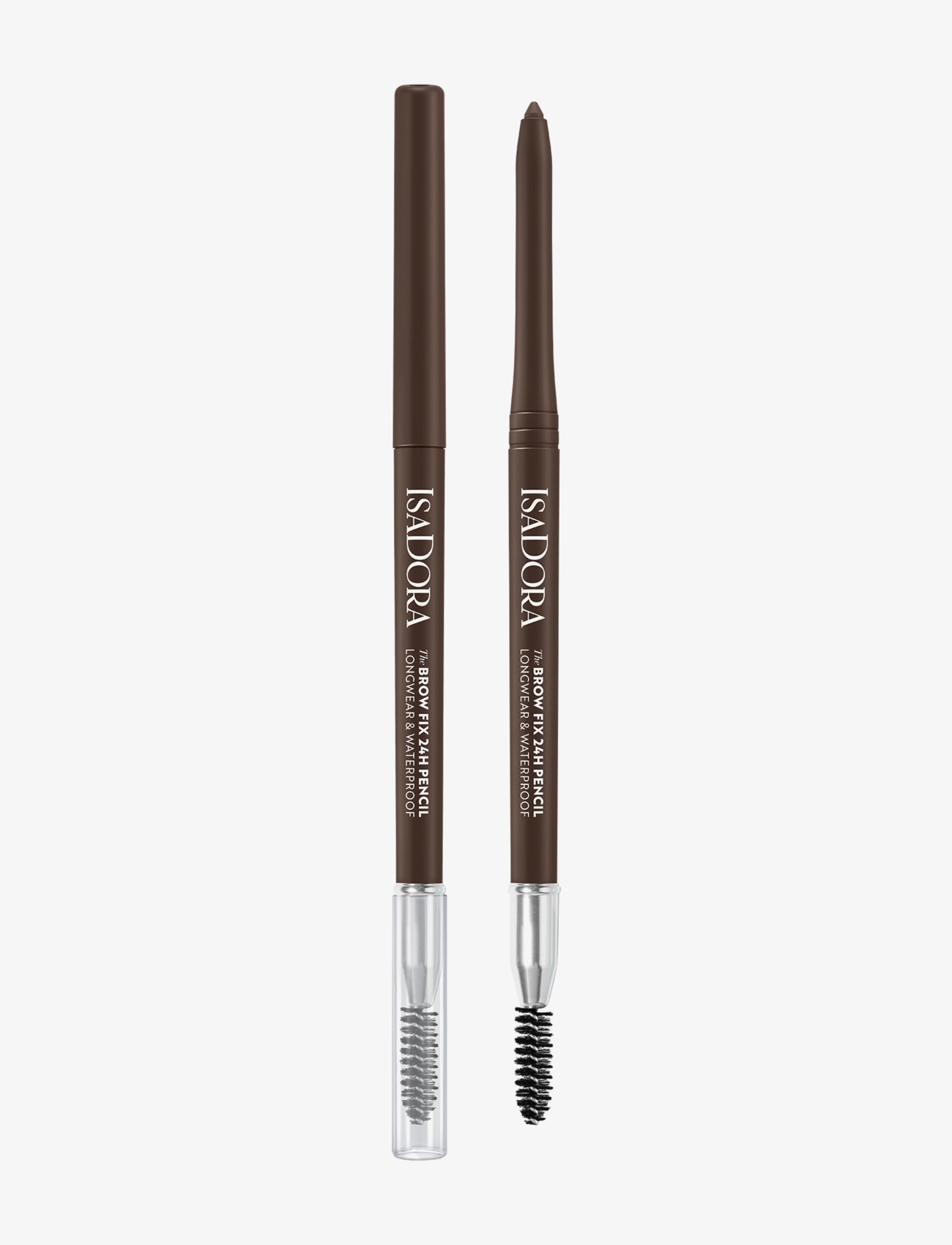 IsaDora The Brow Fix 24H Pencil Longwear & Waterproof 02 Dark Brown, 0.32 G, Brown, Øjenbryn > Øjenbrynsblyant, Dame