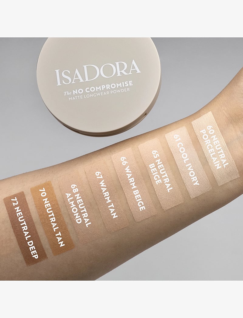 IsaDora - The No Compromise Matte Longwear Powder 60 Neutral Porcelain - makeup - neutral porcelain - 5