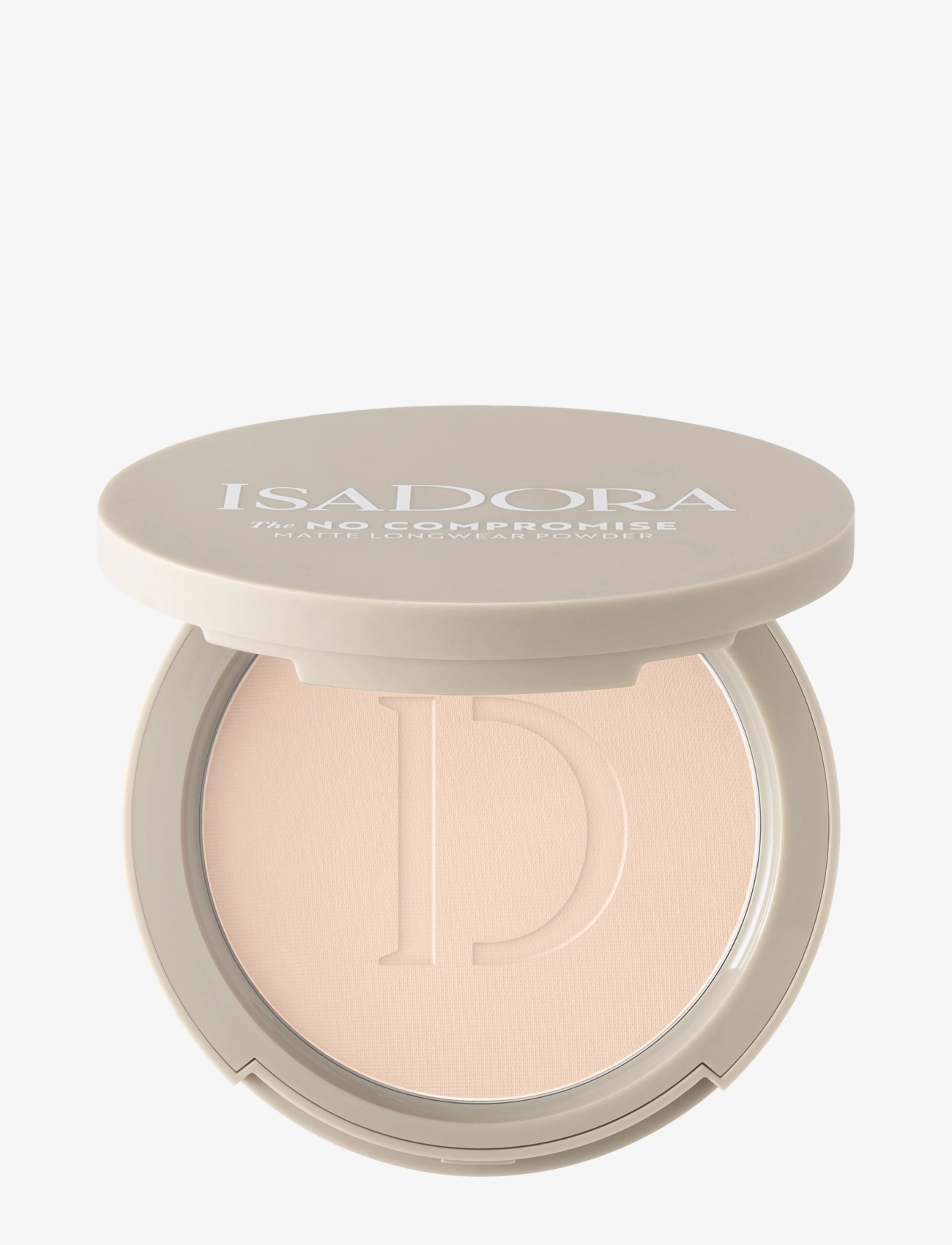 IsaDora The No Compromise Matte Longwear Powder 61 Cool Ivory - Pudder - COOL IVORY / natural