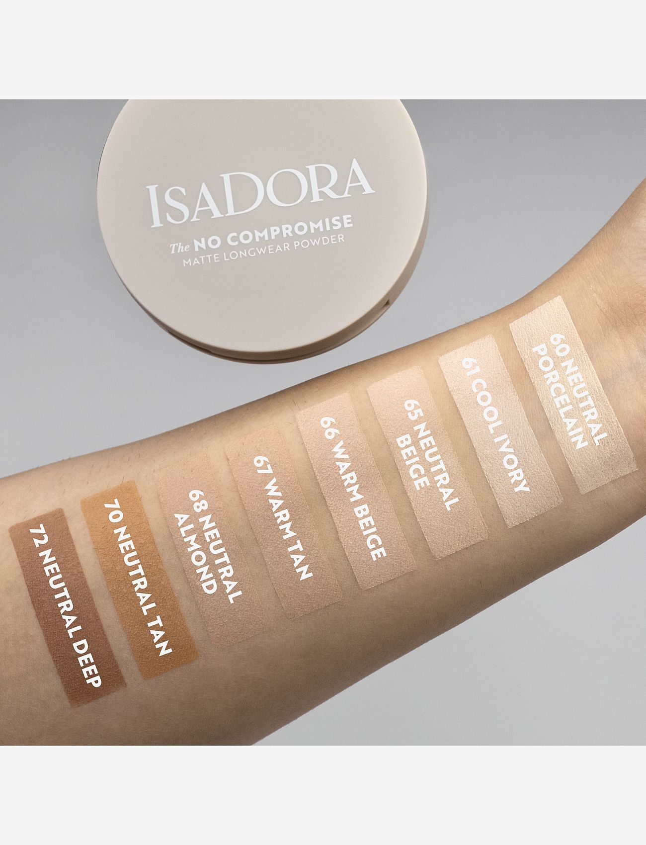 IsaDora - The No Compromise Matte Longwear Powder 72 Neutral Deep - konfirmation - neutral deep - 5