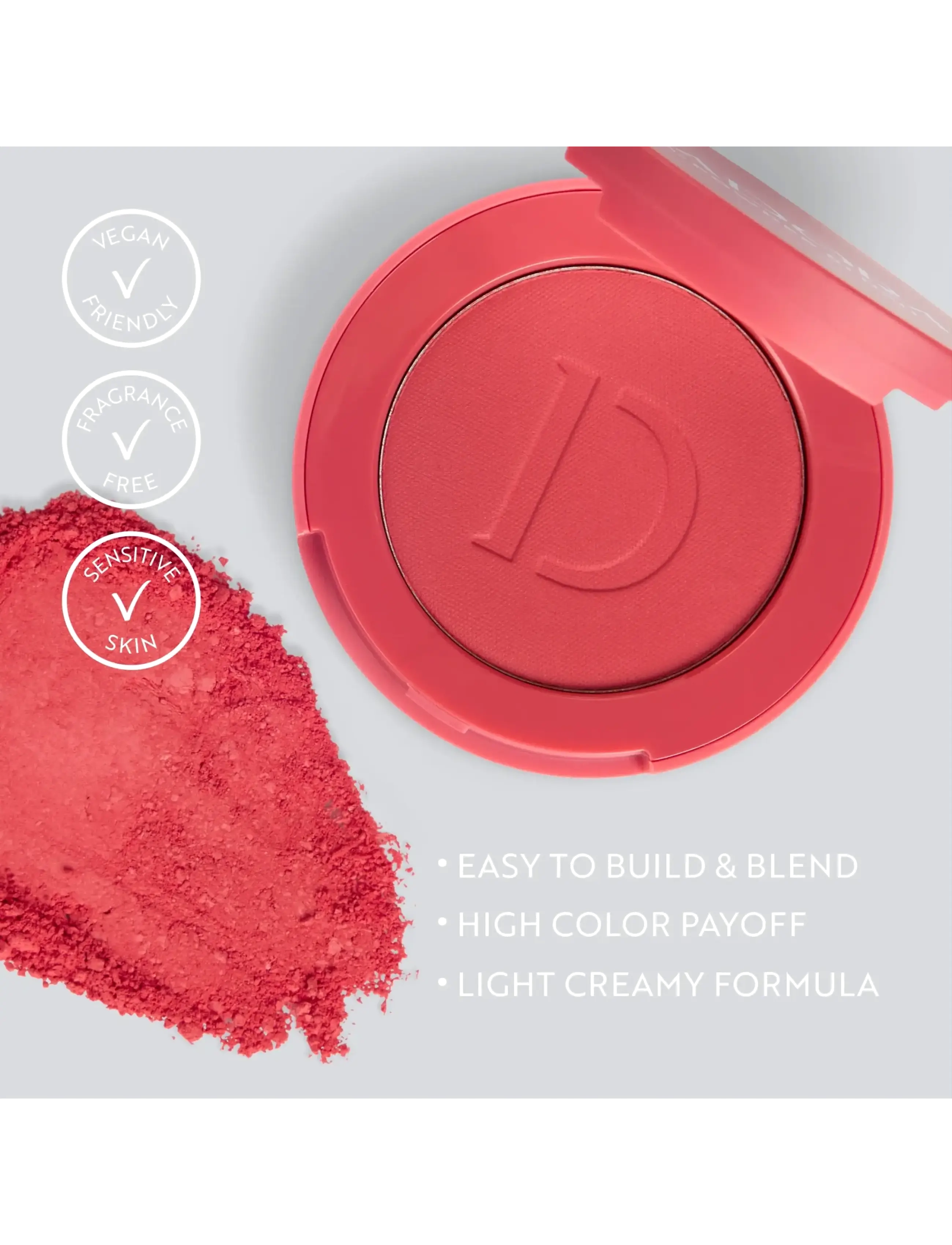 IsaDora - The Powder Blush 09 Coral Pink - meikit - coral pink - 3