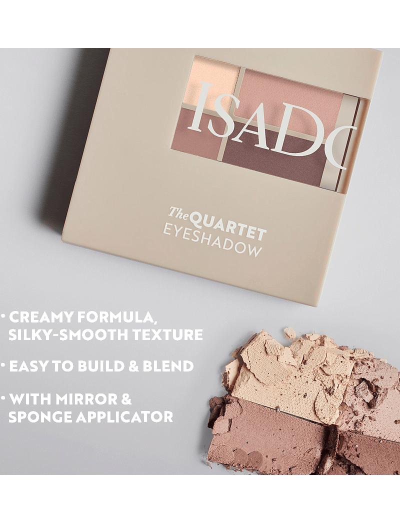 IsaDora - The Eyeshadow Quartet 04 Cappuccino - makeup - cappuccino - 3