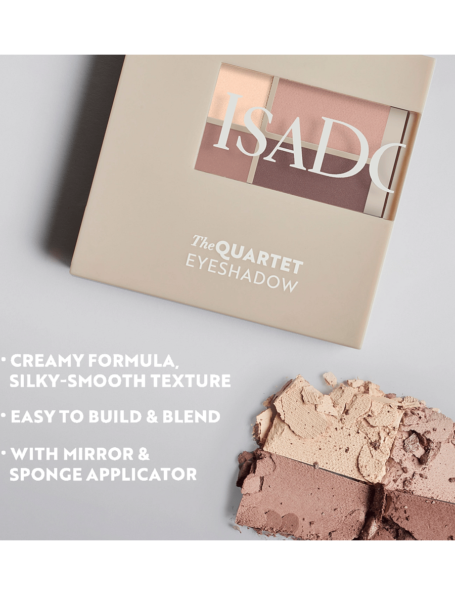 IsaDora - The Eyeshadow Quartet 04 Cappuccino - silmad ja kulmud - cappuccino - 3