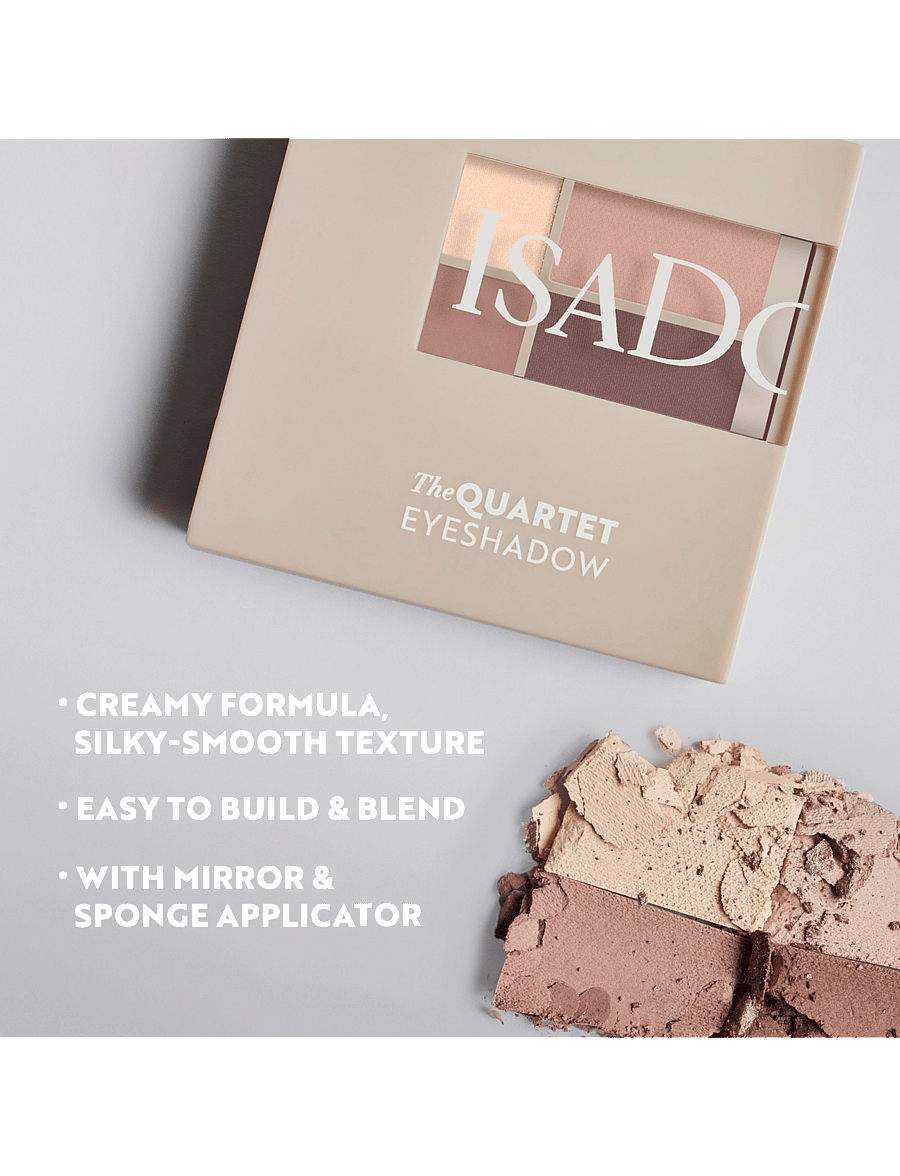 IsaDora - The Eyeshadow Quartet 12 Crystal Mauve - silmad ja kulmud - crystal mauve - 2