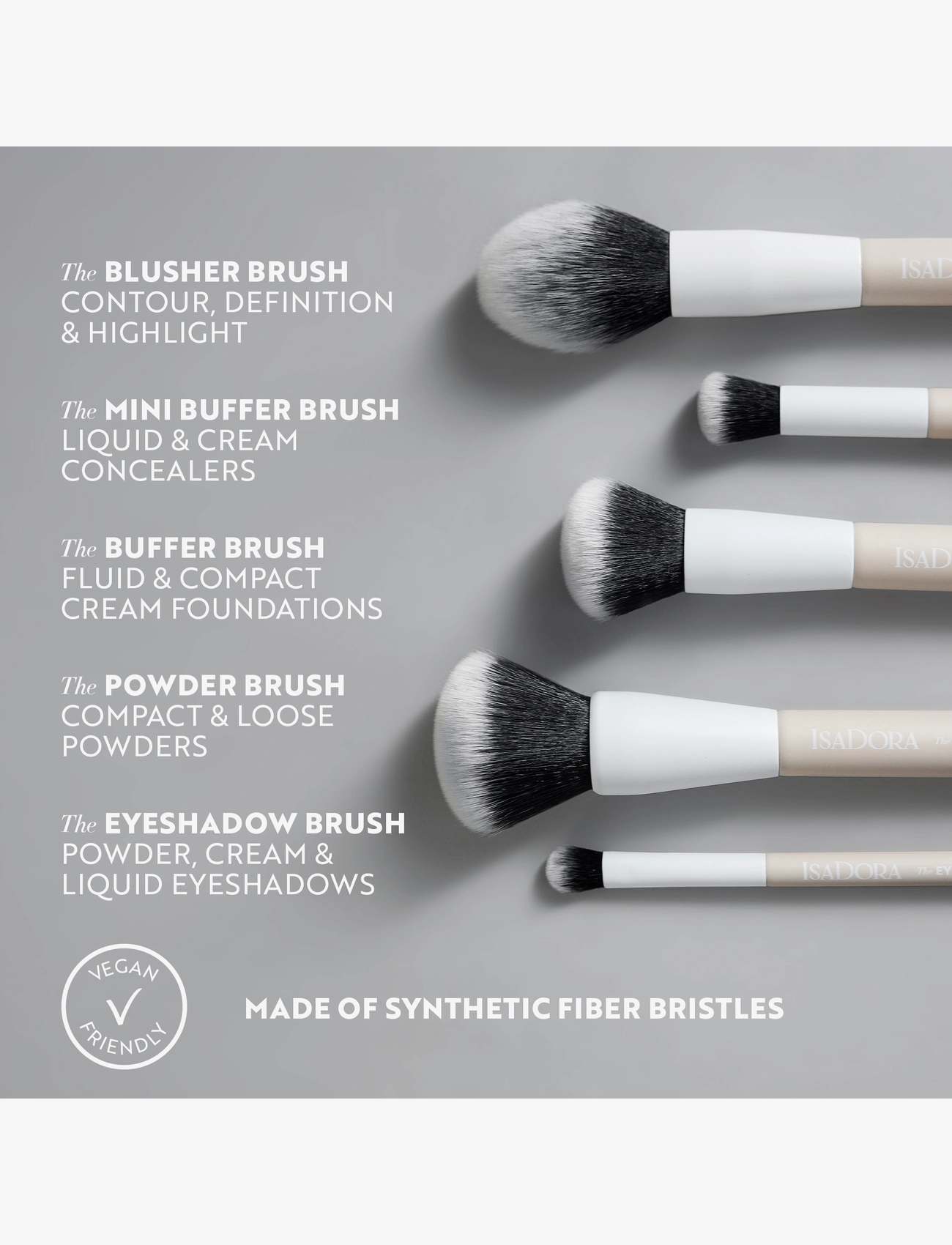 IsaDora - The Buffer Brush - juhlamuotia outlet-hintaan - black - 2