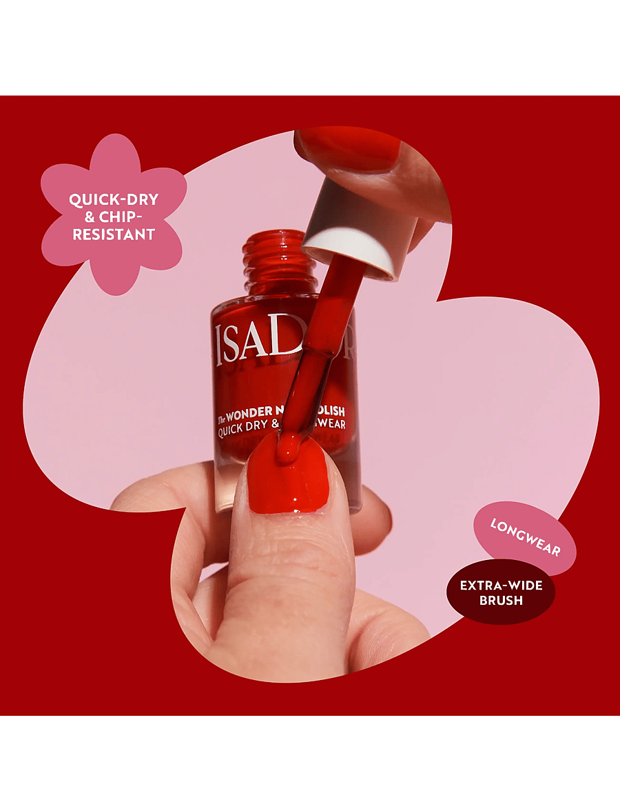 IsaDora - The Wonder Nail Polish Quick dry & Longwear 164 Crimson Red - makeup - crimson red - 3