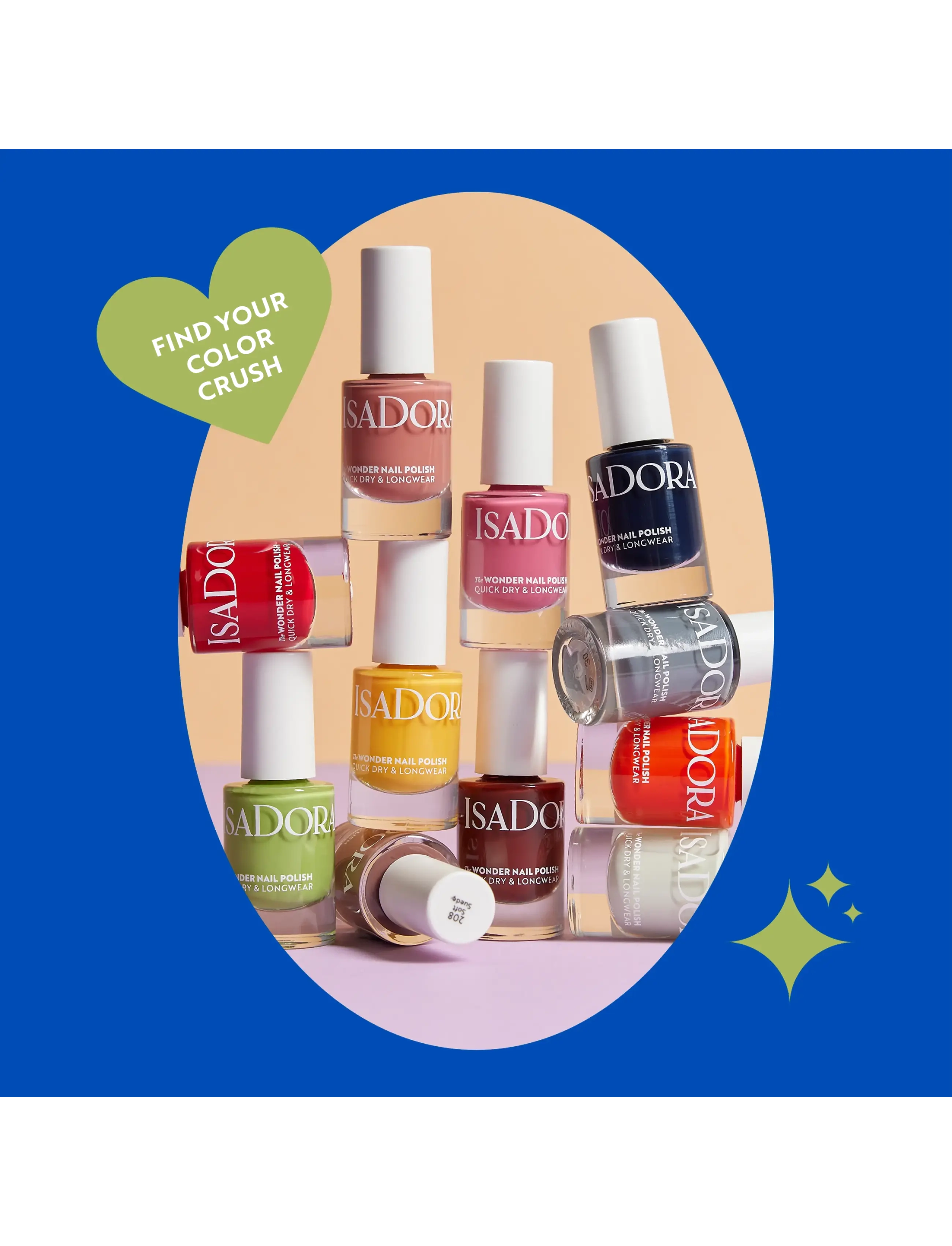 IsaDora - The Wonder Nail Polish Quick dry & Longwear 195 Peony Pink - smink - peony pink - 2
