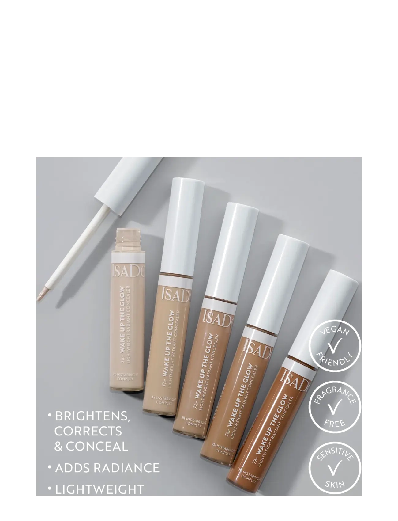 IsaDora - The Wake Up The Glow Lightweight Radiant Concealer 9N Neutral - smink - neutral - 4