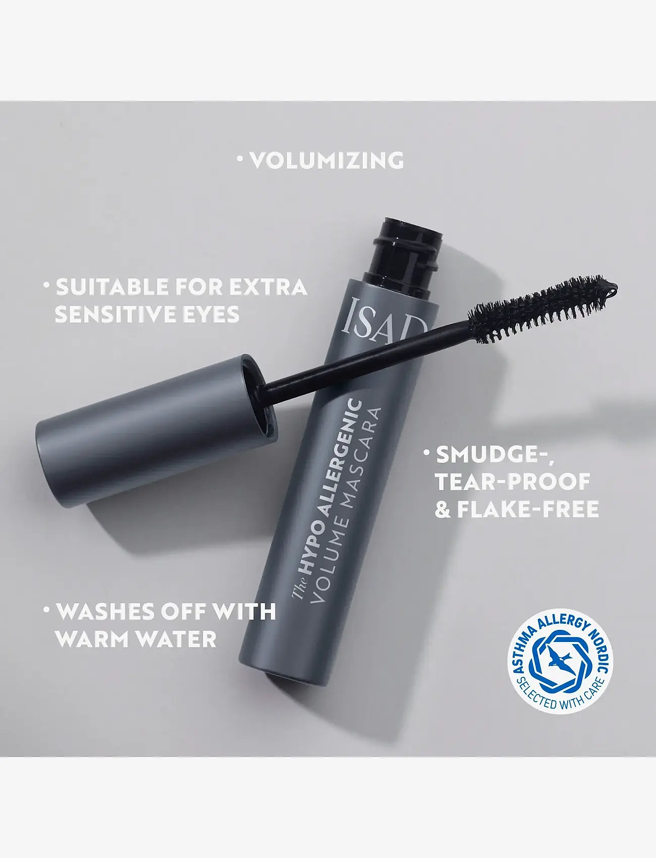 IsaDora - The Hypo Allergenic Volume Mascara 01 Black - makeup - black - 4