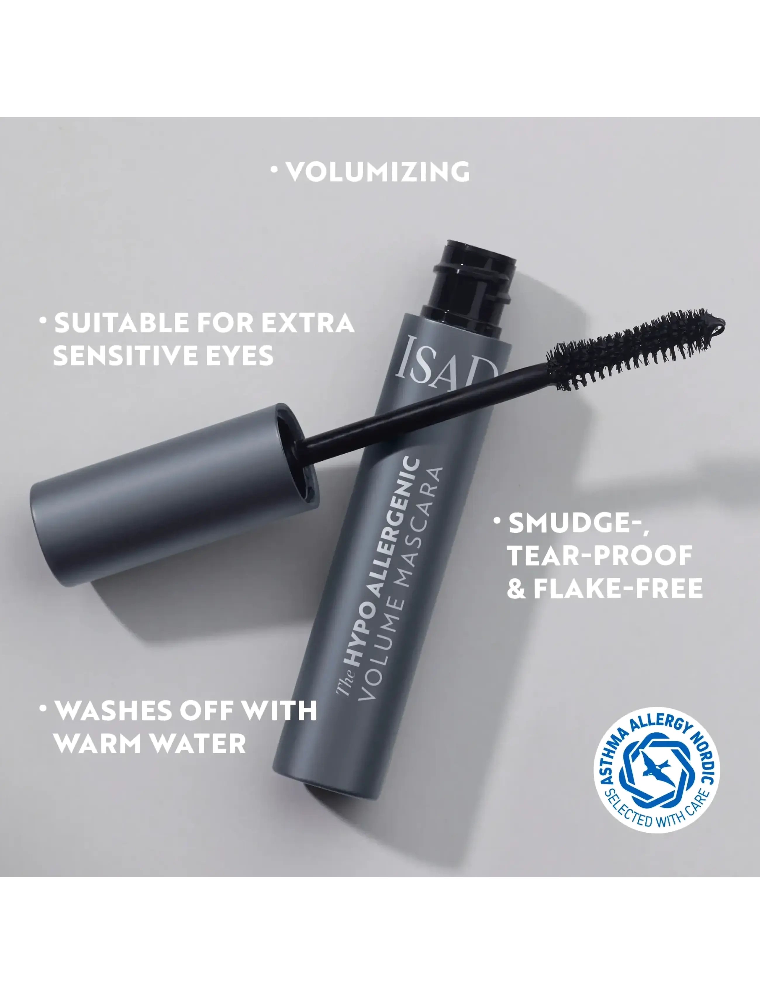IsaDora - The Hypo Allergenic Volume Mascara 01 Black - Øjne & bryn - black - 5