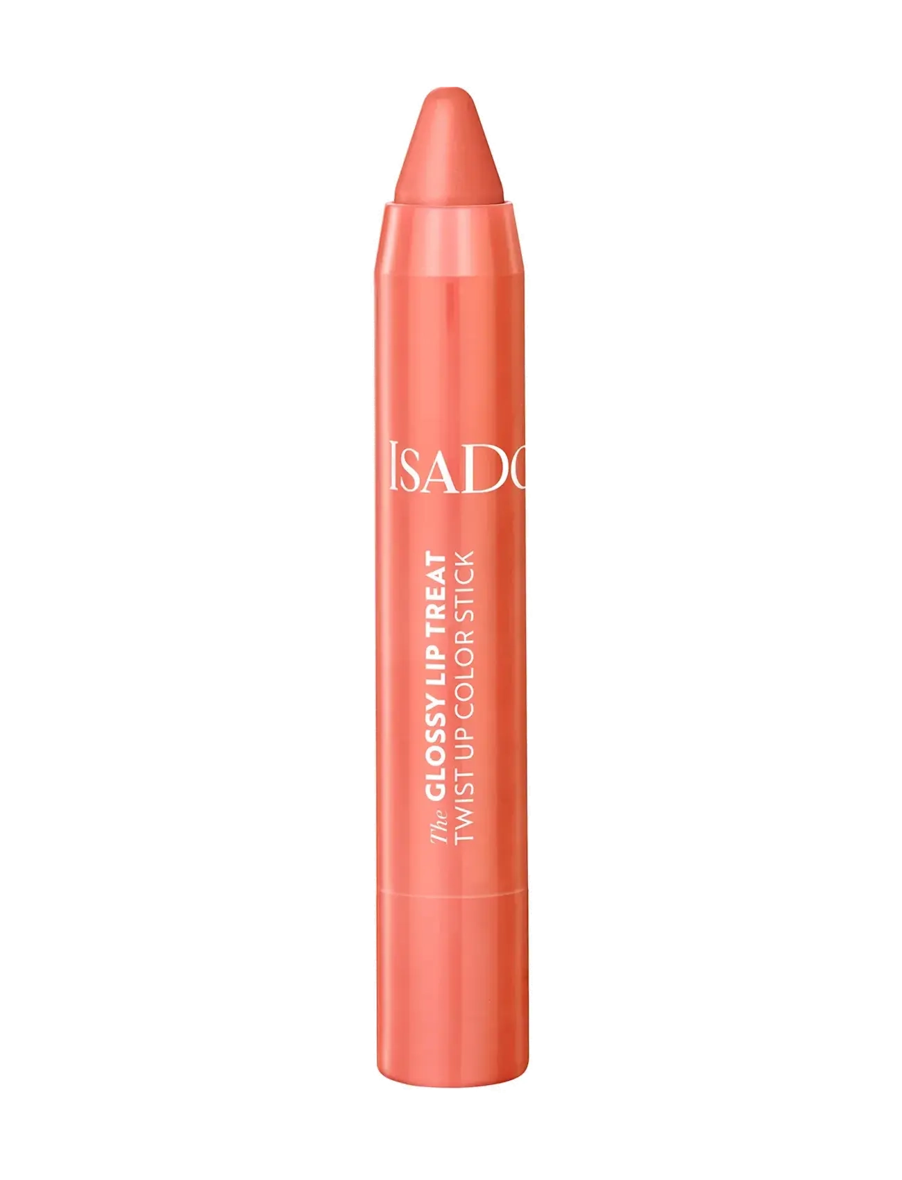 IsaDora The Glossy Lip Treat Twist Up Color Stick, Læbestift, Koral, Str: 3.3 G