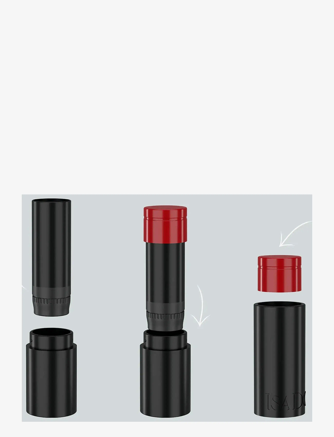 IsaDora - Perfect Moisture Lipstick Refill - smink - berry red - 3