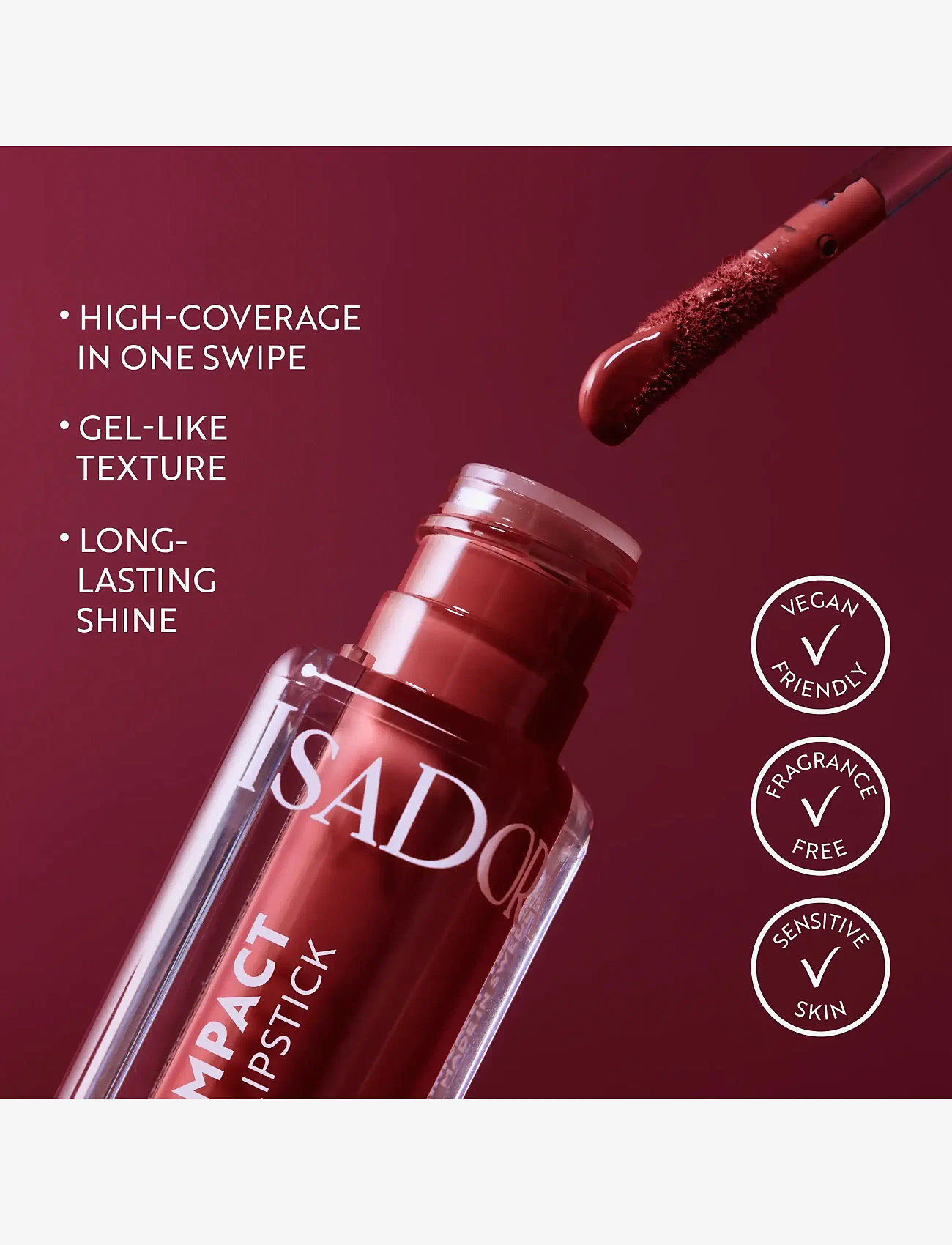 IsaDora - The True Impact Vinyl Liquid Lipstick - smink - brave - 4