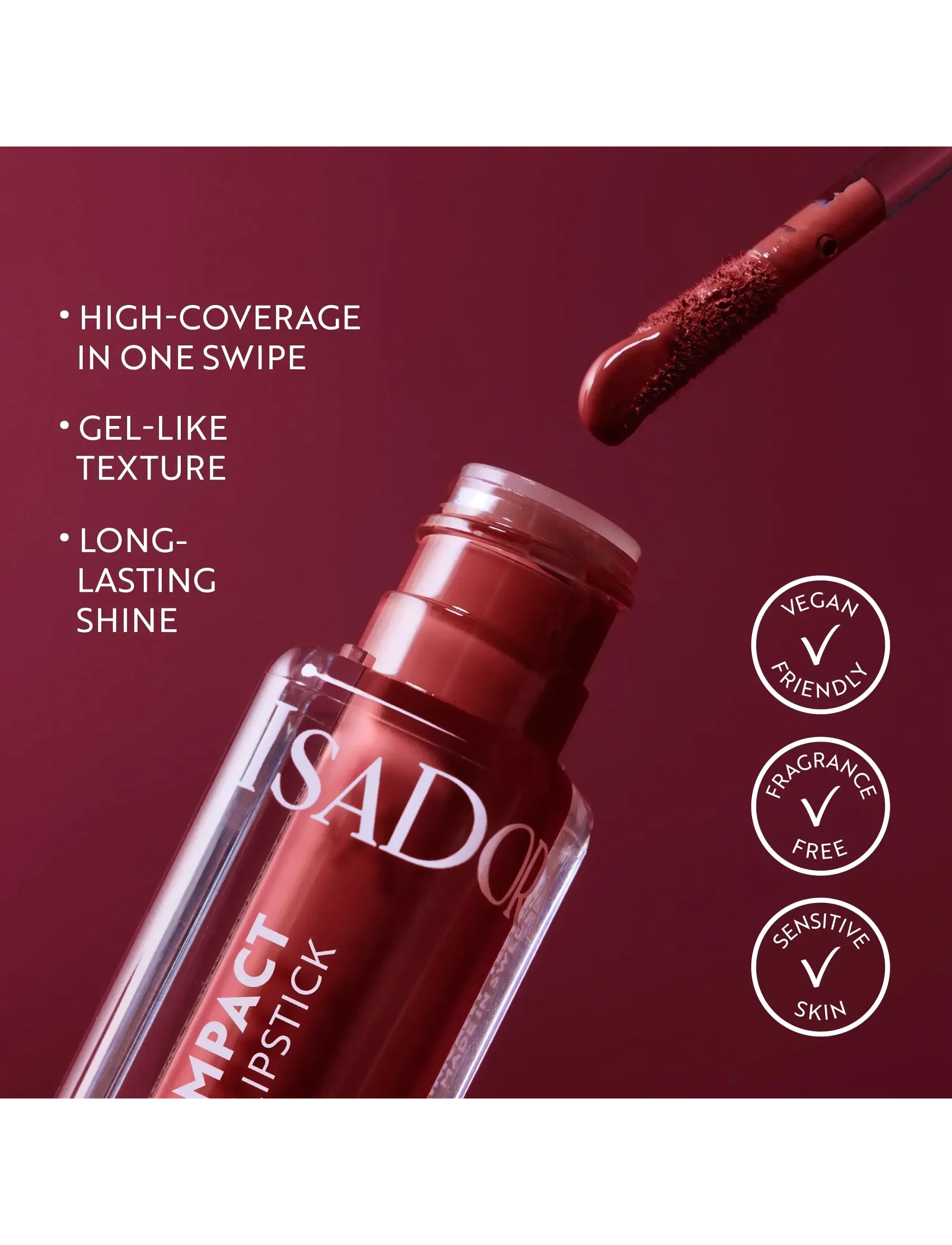 IsaDora - The True Impact Vinyl Liquid Lipstick - smink - brave - 4