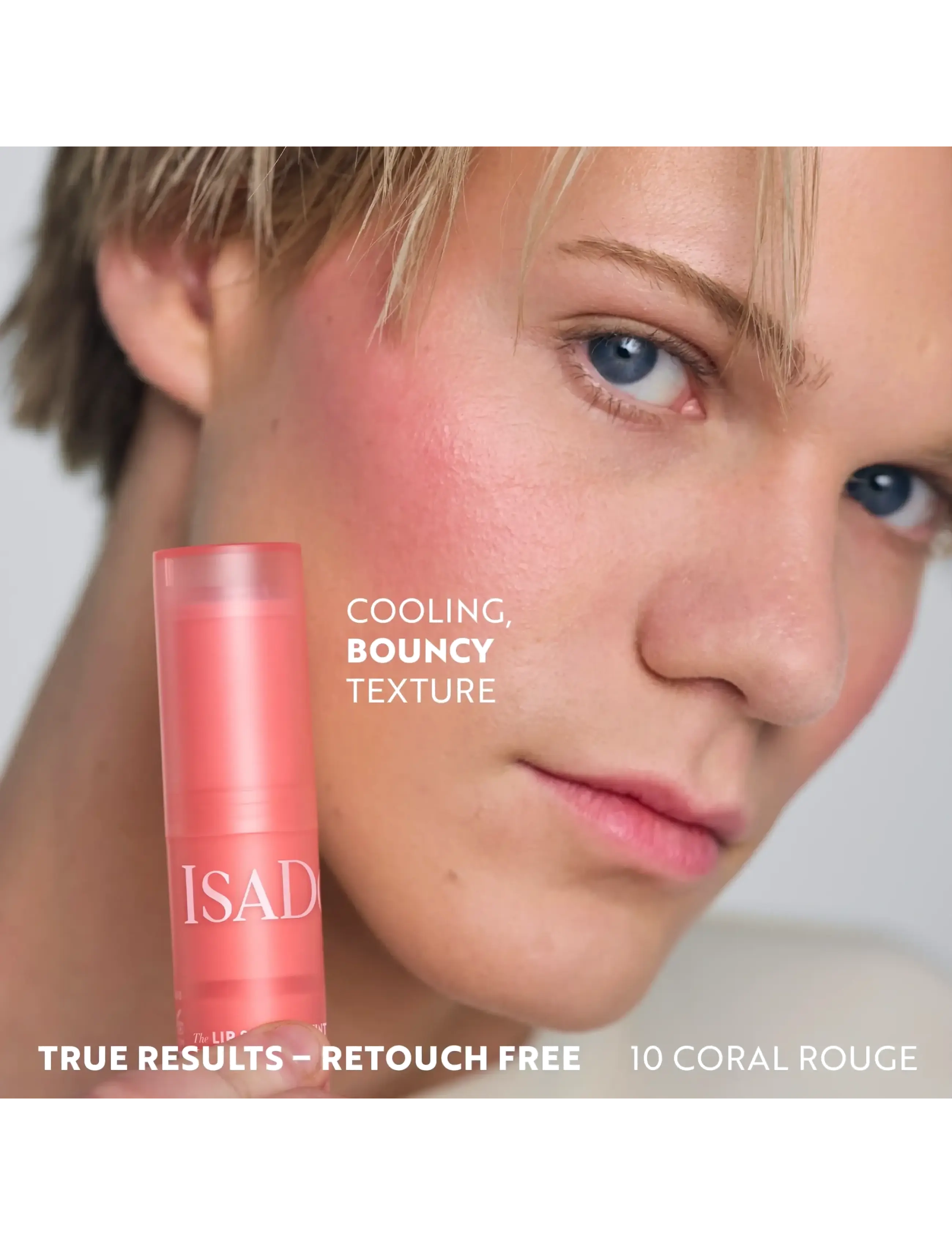 IsaDora - The Lip & Cheek Tint Cooling Jelly Stick - makeup - coral rouge - 2