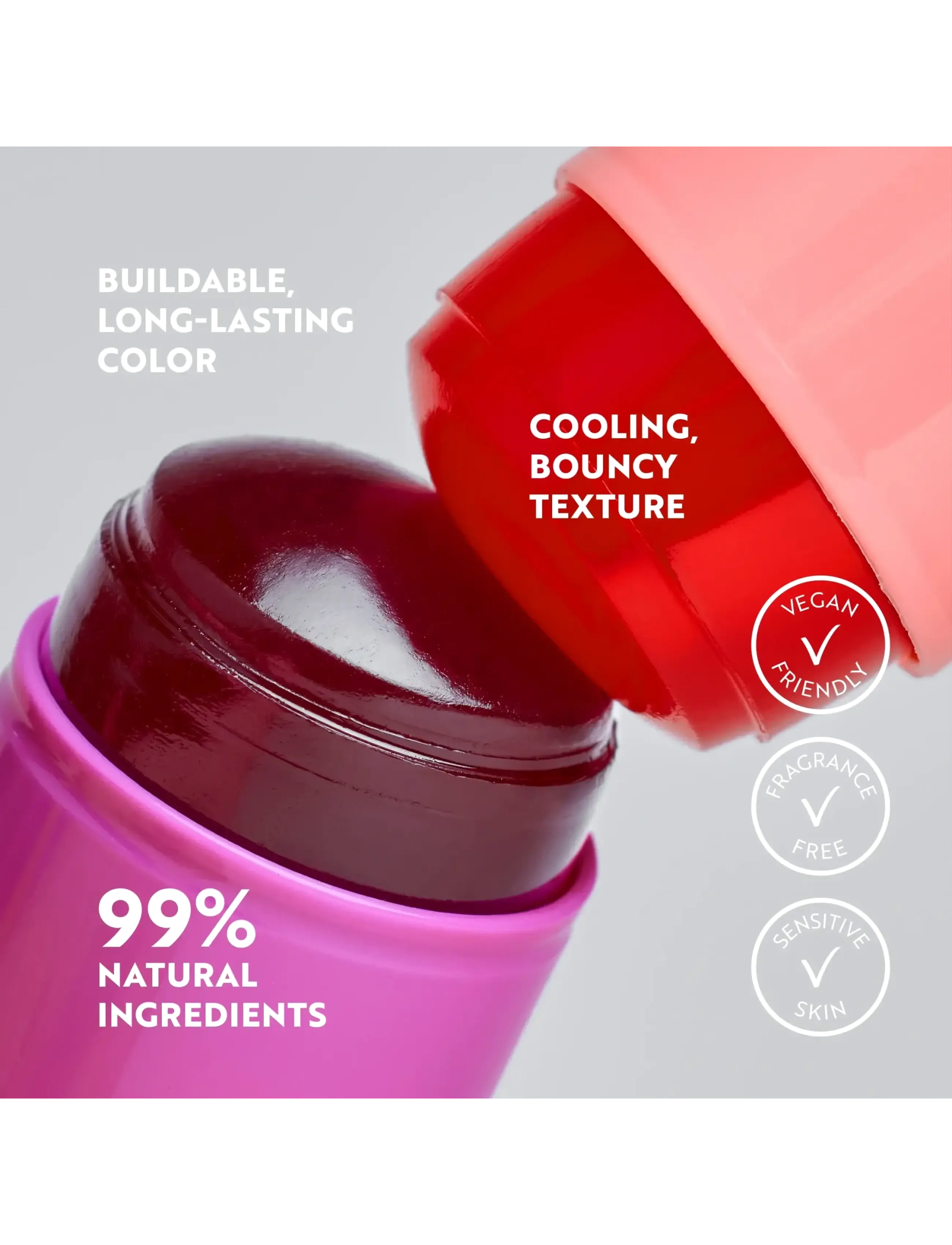 IsaDora - The Lip & Cheek Tint Cooling Jelly Stick - makeup - coral rouge - 4