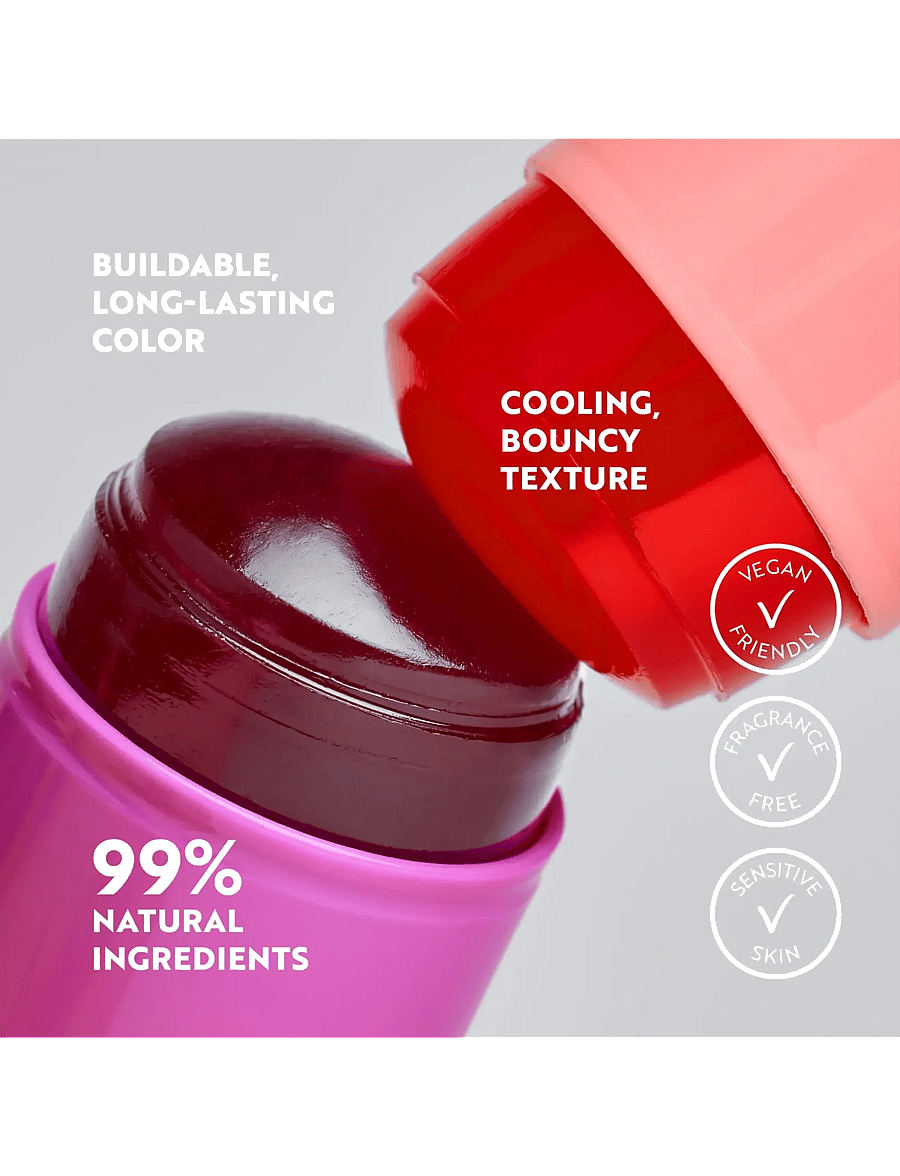 IsaDora - The Lip & Cheek Tint Cooling Jelly Stick - makeup - berry pink - 4